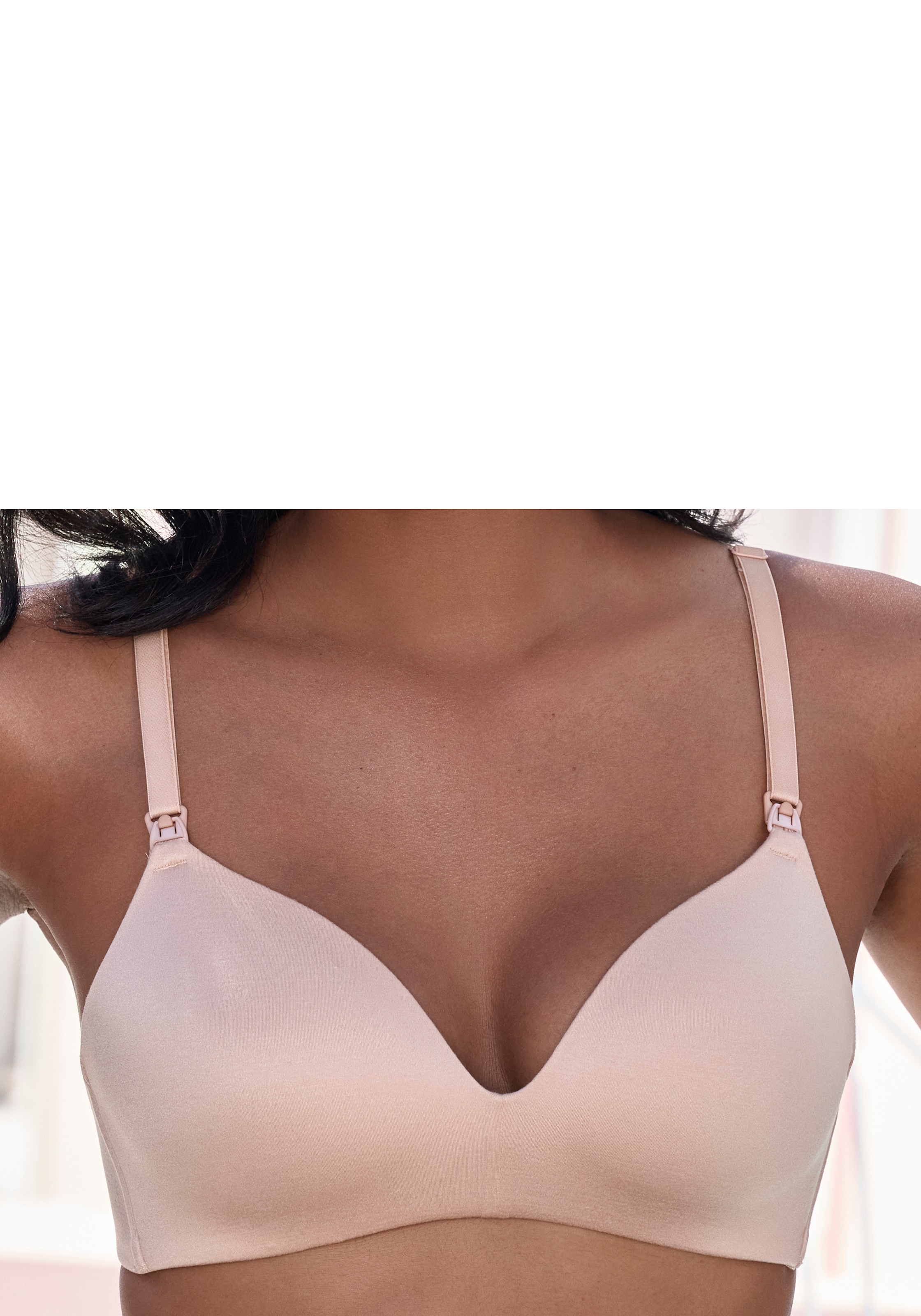 LASCANA Soutien-gorge d'allaitement ohne Bügel, mit leicht wattierter Schale