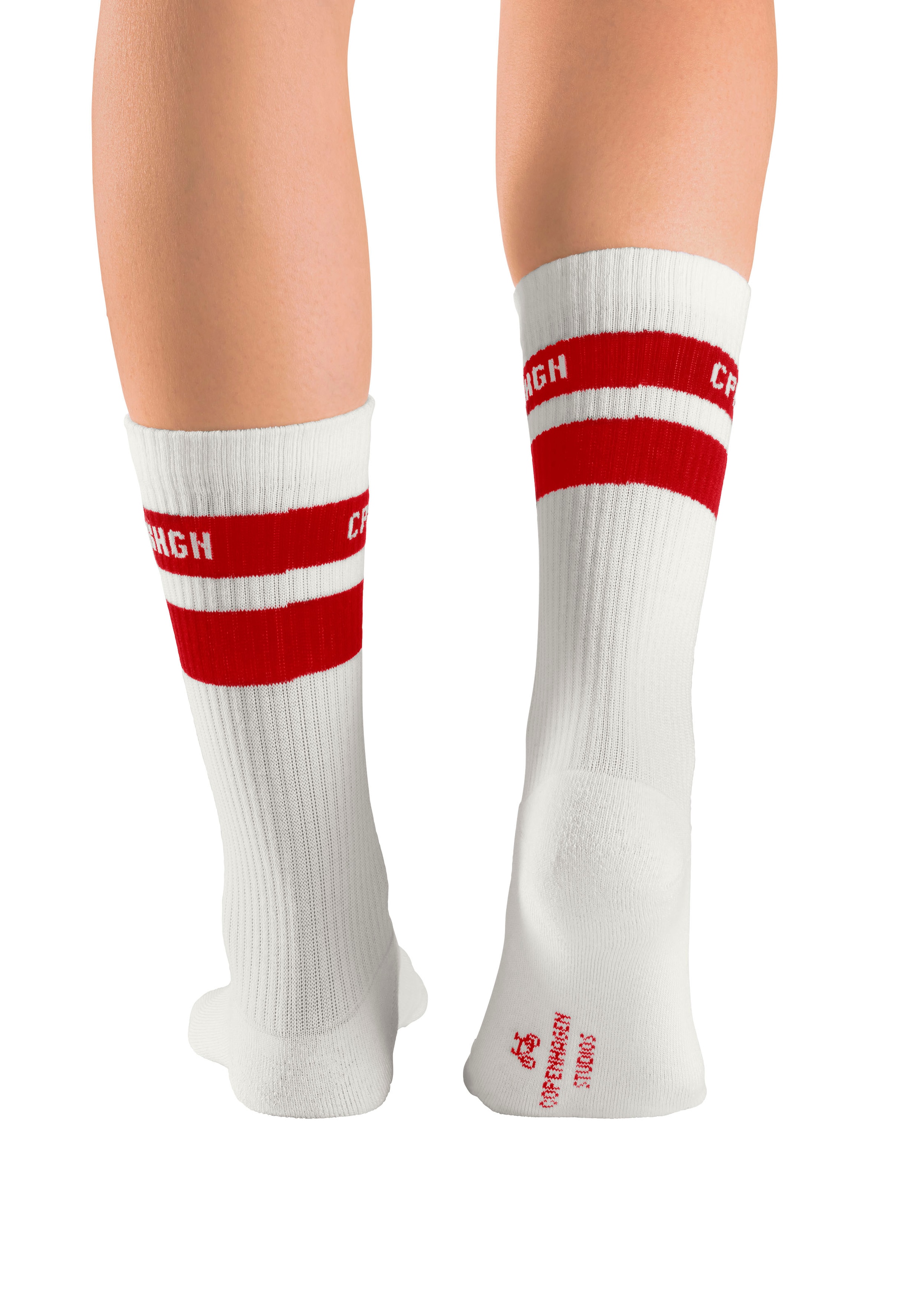 Copenhagen Studios Tennissocken, (Packung, 3 Paar), mit Streifendesign und Vollfrottee