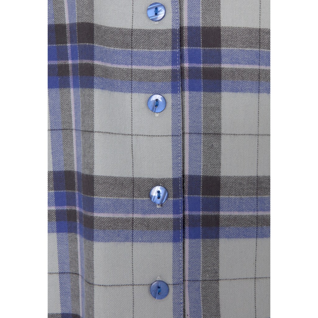 Vivance Dreams Pyjama, (2 tlg.), aus kuschelig weichem Flanell