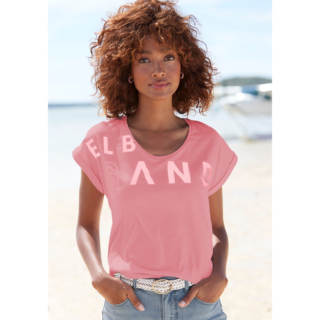 Elbsand T-Shirt, aus weichem Jersey, Kurzarmshirt, sportlich und bequem