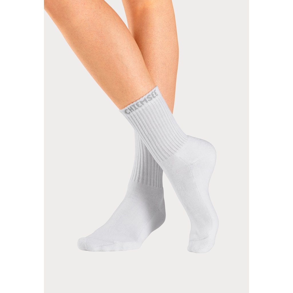 Chiemsee Tennissocken, (Packung, 6 Paar), mit eingestricktem Markennamen