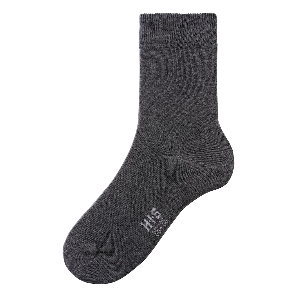 H.I.S Basicsocken, (Packung, 5 Paar), mit besonders weichem Bündchen