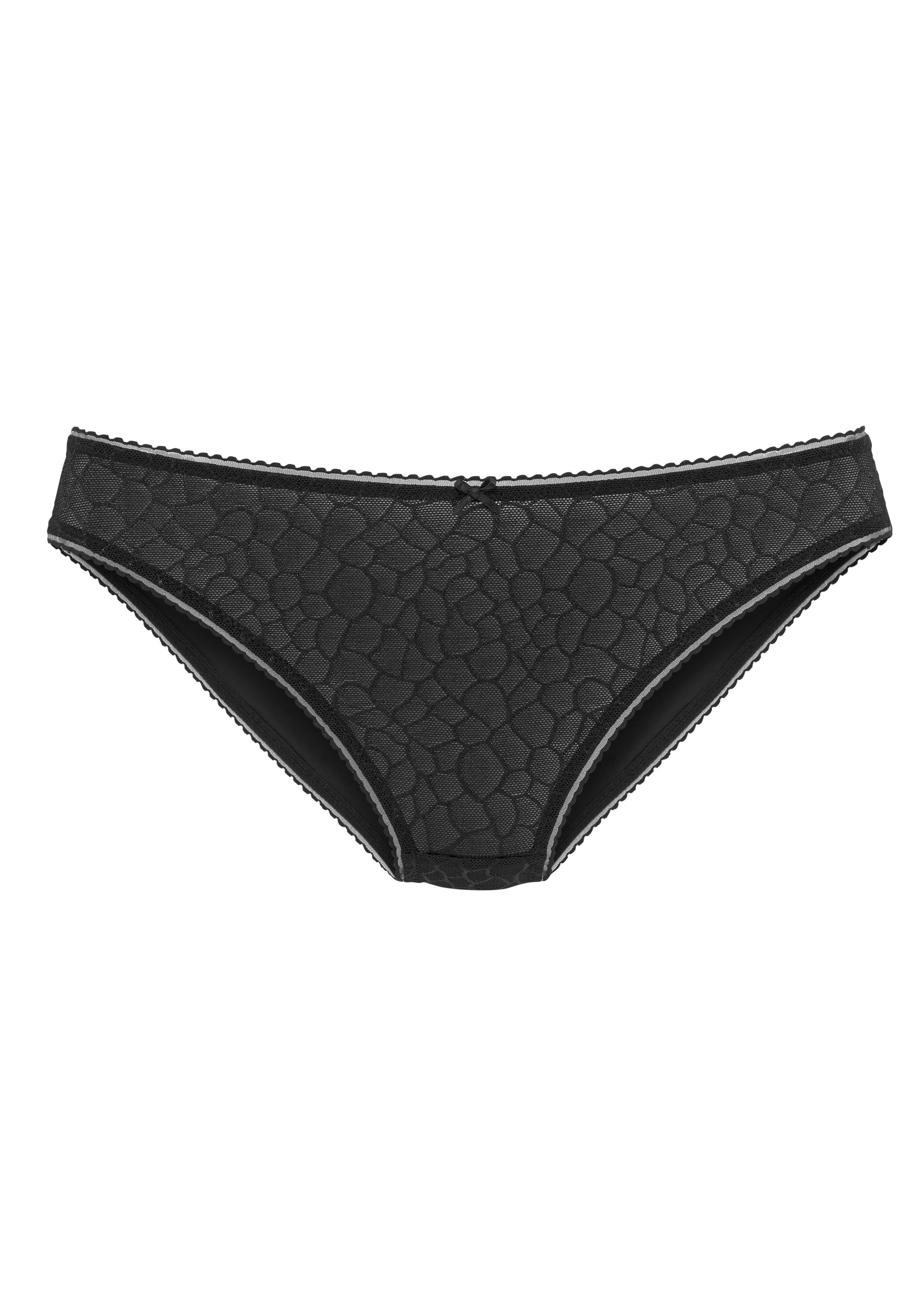 LASCANA Slip »Chiara« mit graphischem Netz-Muster