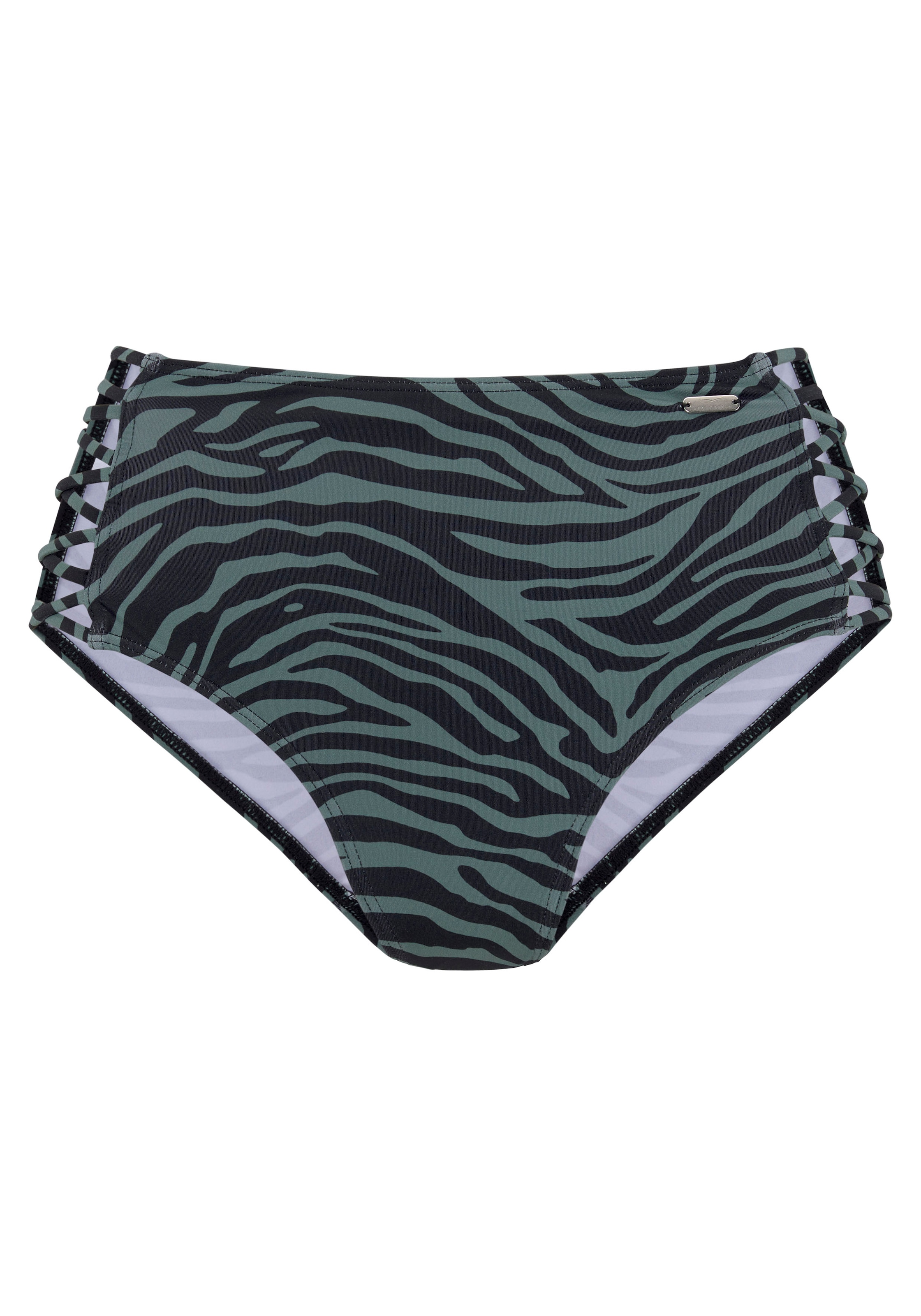 Venice Beach Highwaist-Bikini-Hose »Riella« mit gekreuzten Bändern