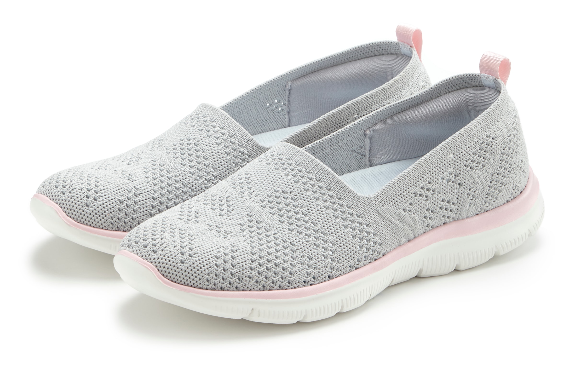 LASCANA Slipper »Ballerina, Sneaker, Freizeitschuh, Slip-On-Sneaker,«  NEU zum Reinschlüpfen, ultraleicht VEGAN