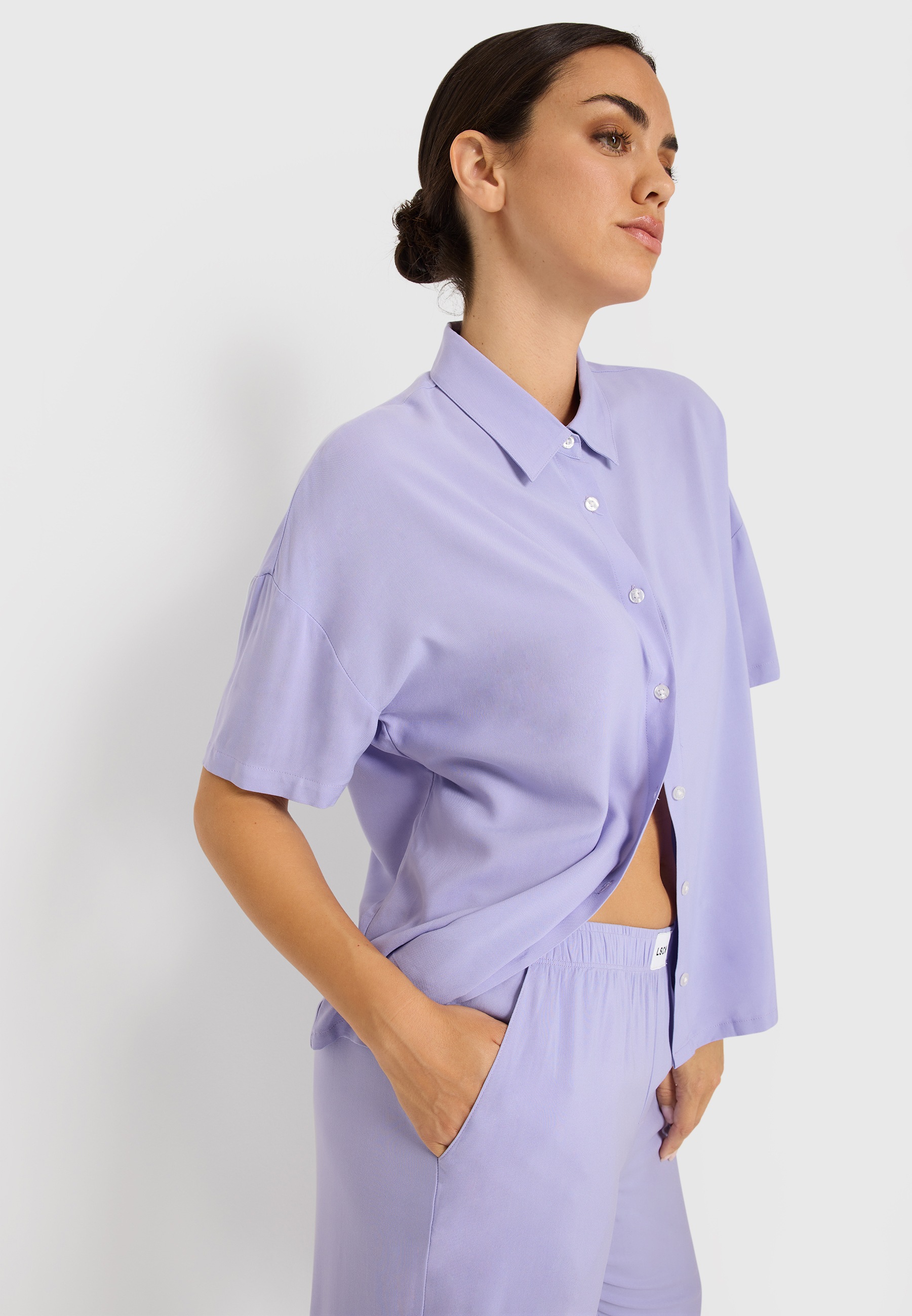 LSCN by LASCANA Pyjama Set, 2 mit weiter Ballon-Hose