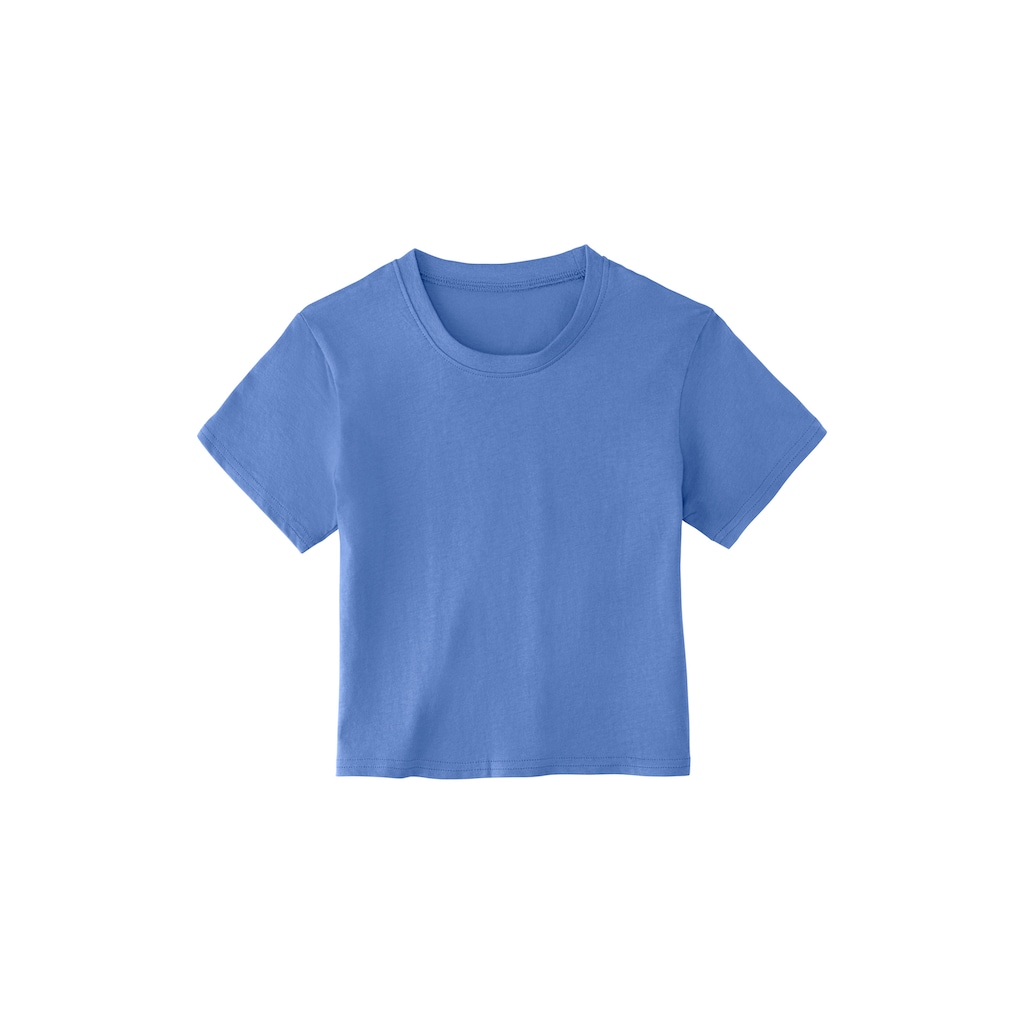 Buffalo Pyjama, (Packung, 2 tlg., 1 Stück), Schlafanzug mit Top in kürzerer und schmaler Form