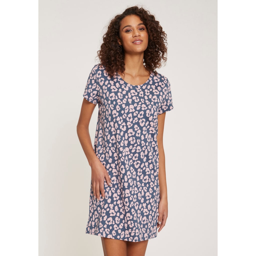 Vivance Dreams Sleepshirt, (2er-Pack), mit Leo-Muster
