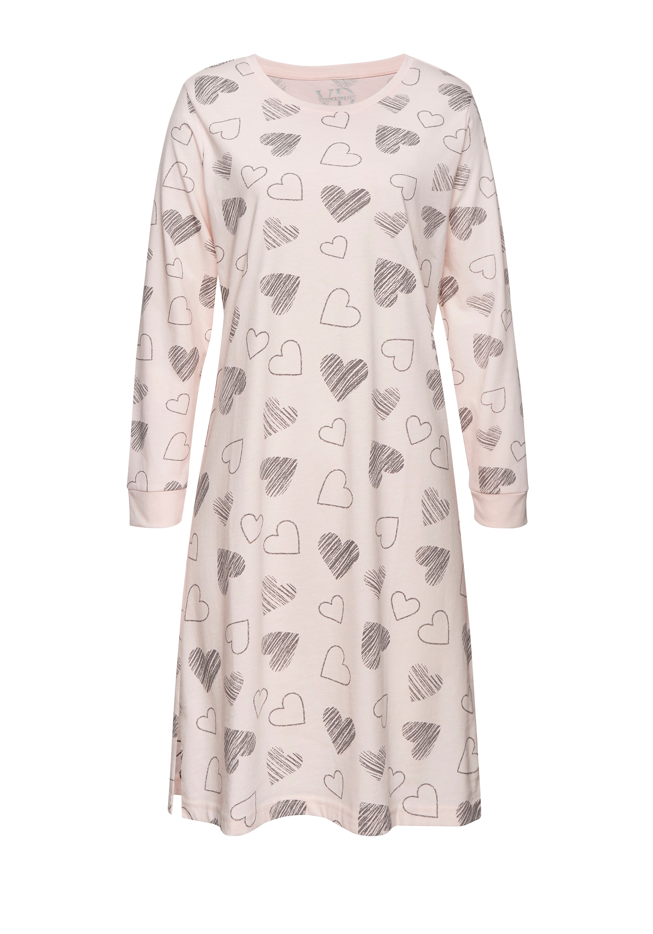 Vivance Dreams Nachthemd 2er Pack,  mit süssem Herzprint