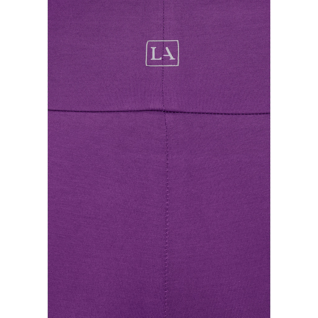 LASCANA Leggings, mit breitem Bündchen