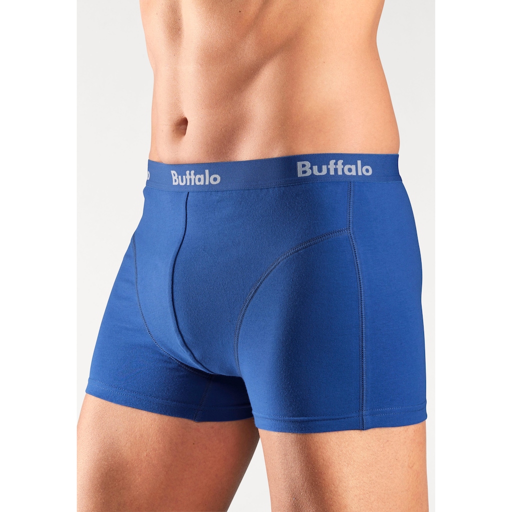 Buffalo Boxer »Boxershorts für Herren«, (Packung, 3 St.), mit Overlock-Nähten vorn