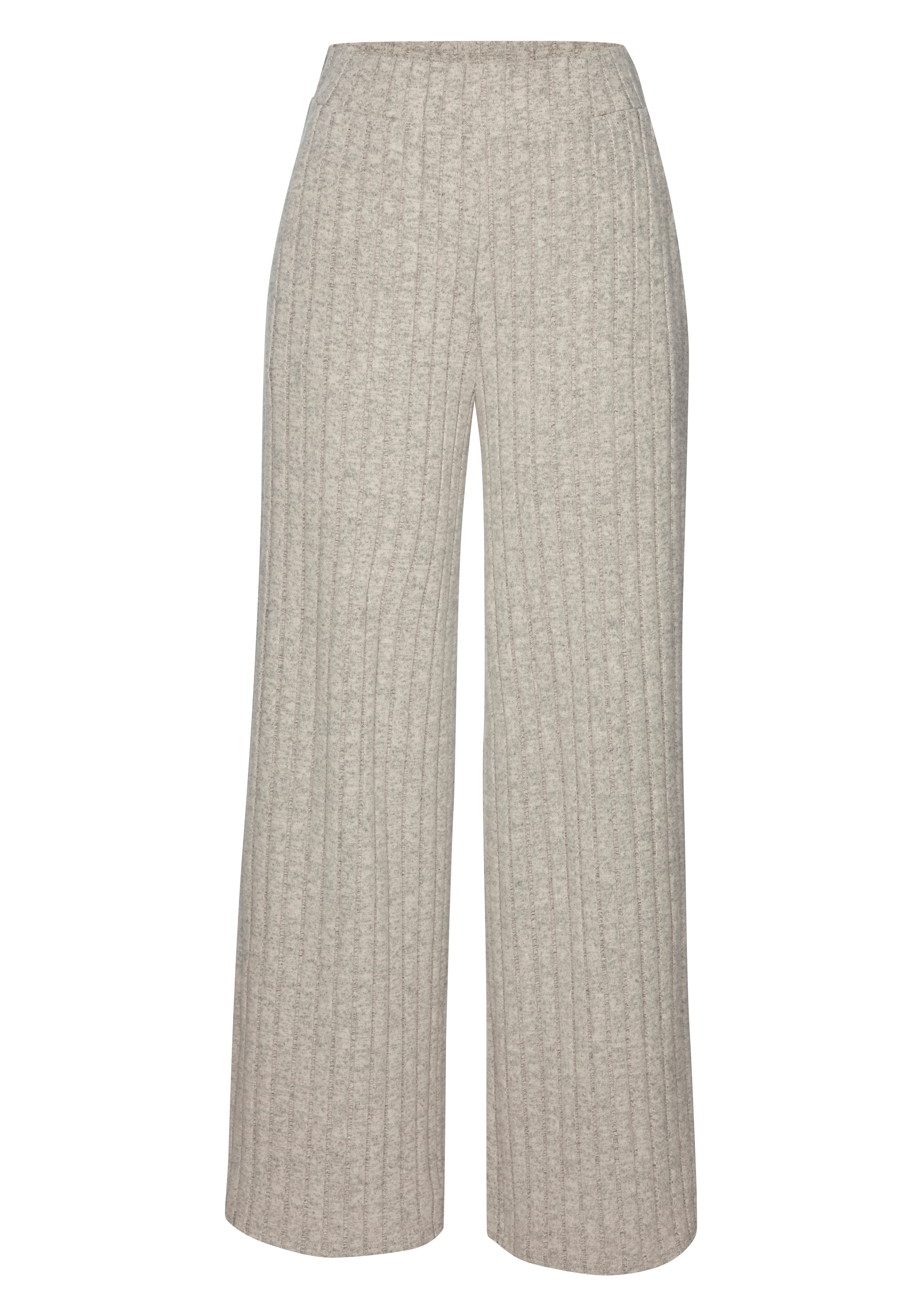 Vivance Pantalon à enfiler »aus kuscheliger Rippware mit flauschigem Griff«  en tissu côtelé, pantalon d'été, confortable