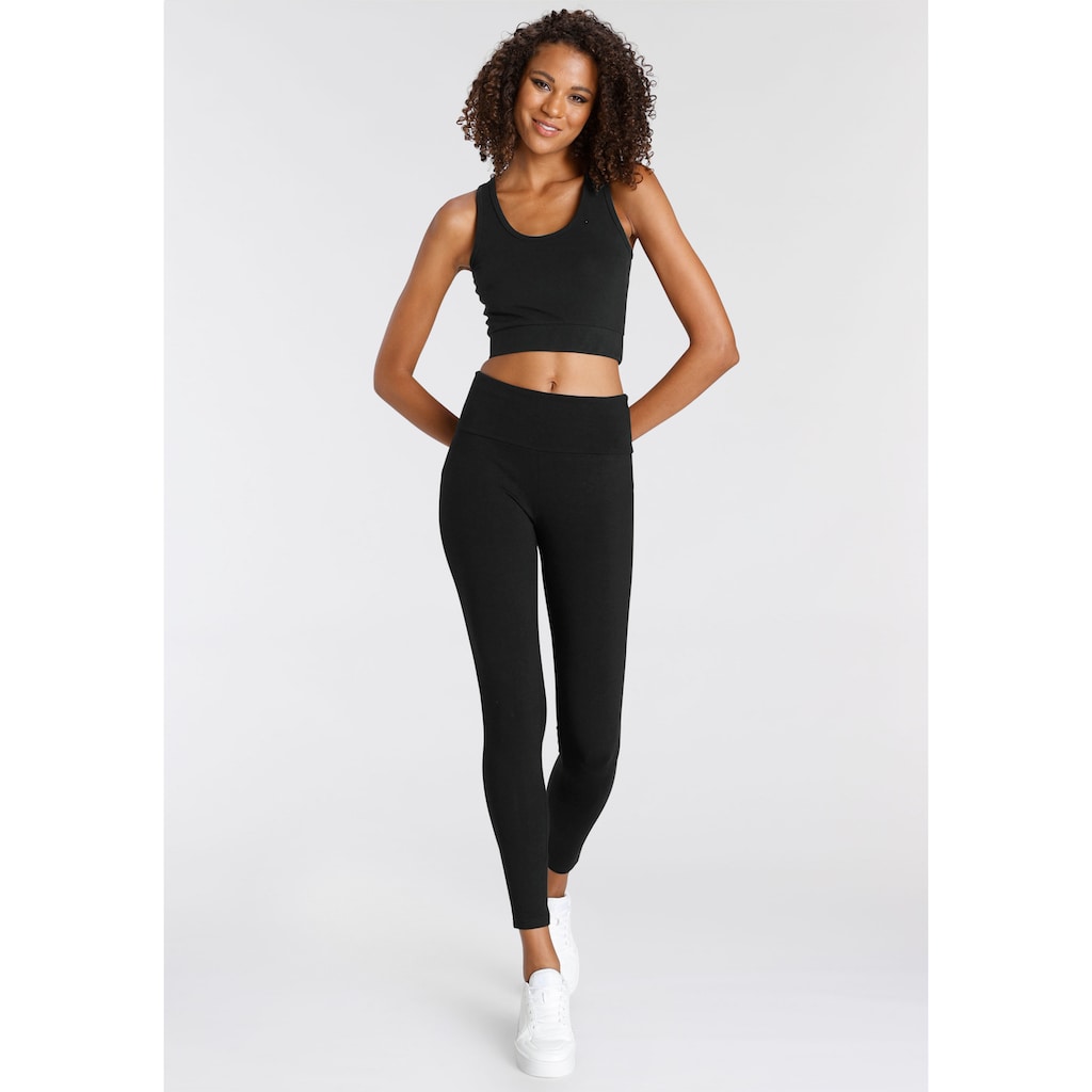 LASCANA ACTIVE Sporttop, Crop-Top mit breiten Trägern