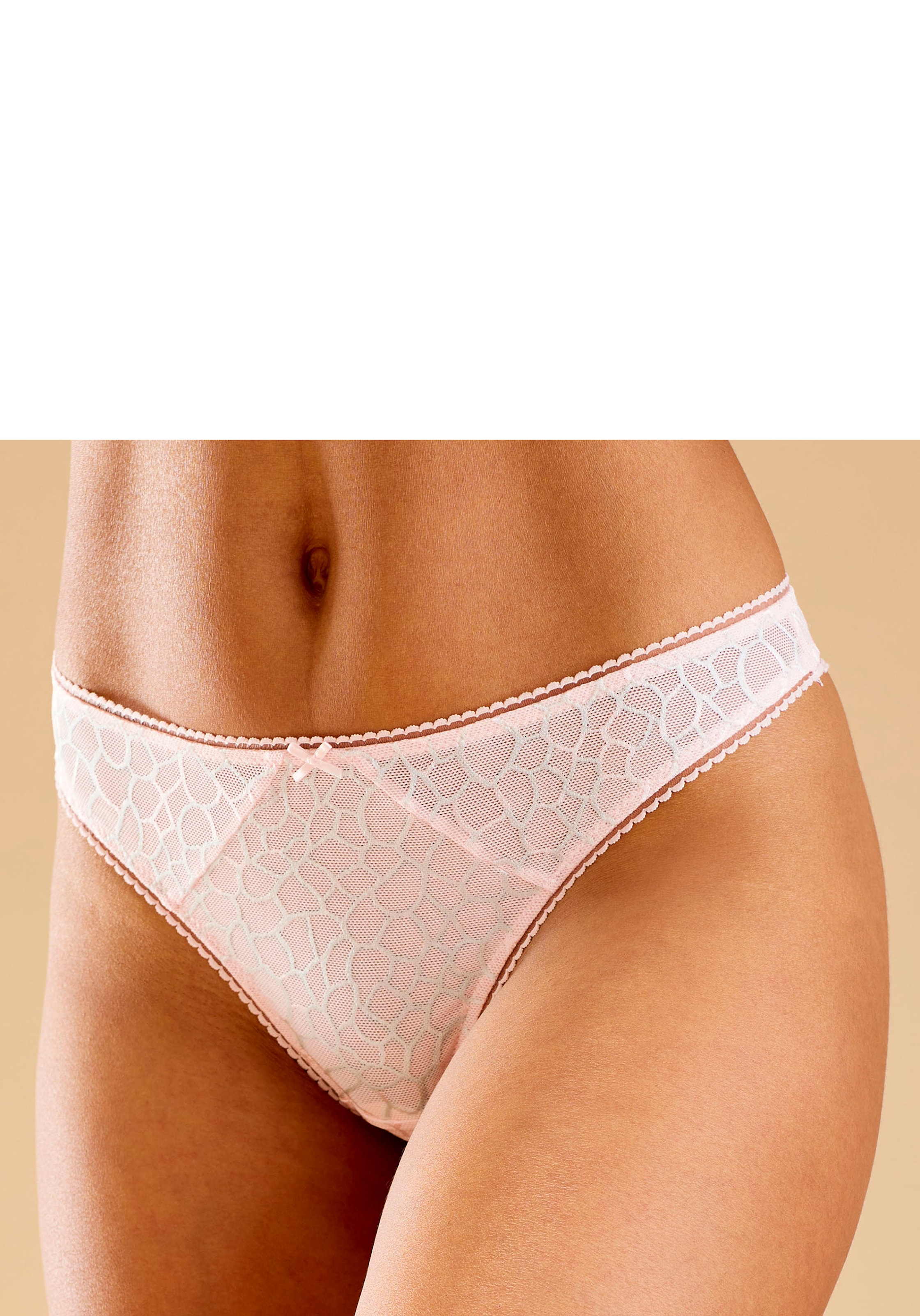 LASCANA String »Chiara« in graphischem Netz-Muster