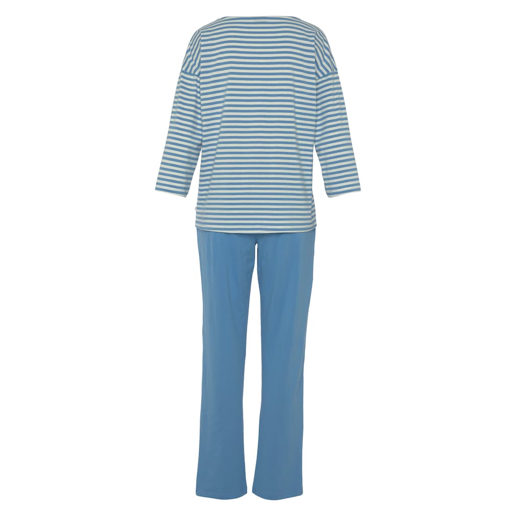 H.I.S Pyjama, (2 tlg.), mit Logostickerei auf der Brust