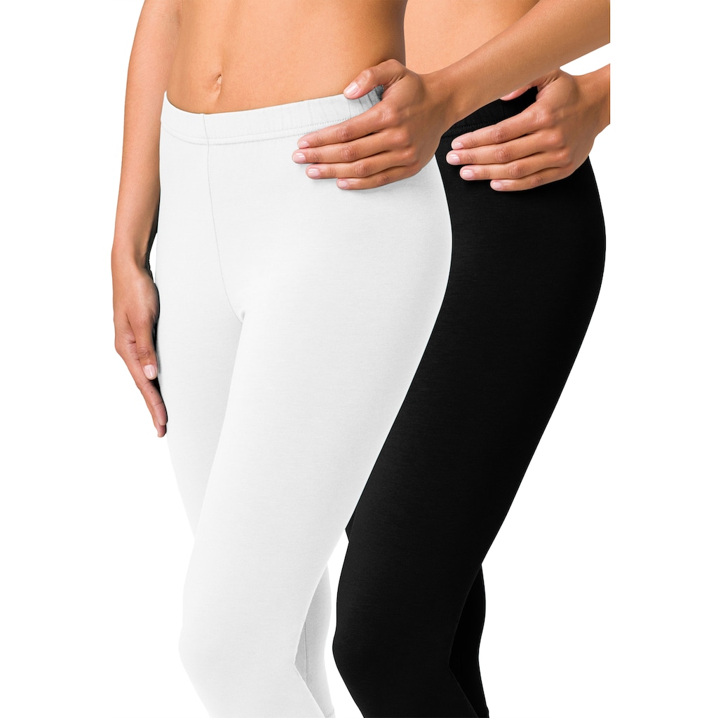 Vivance active Caprileggings, (2er-Pack), mit Gummibund, Loungewear
