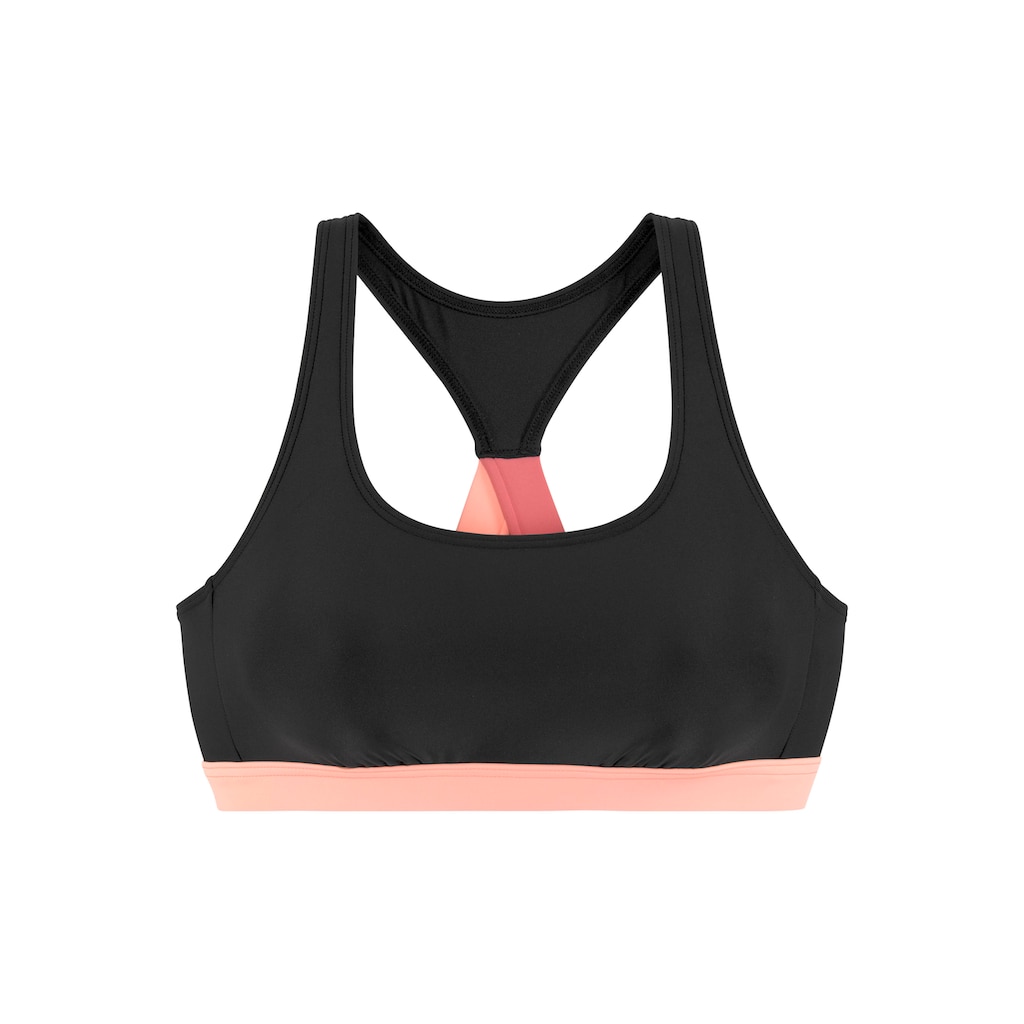 LASCANA ACTIVE Bustier-Bikini-Top »Janni«, mit kontrastfarbenen Details