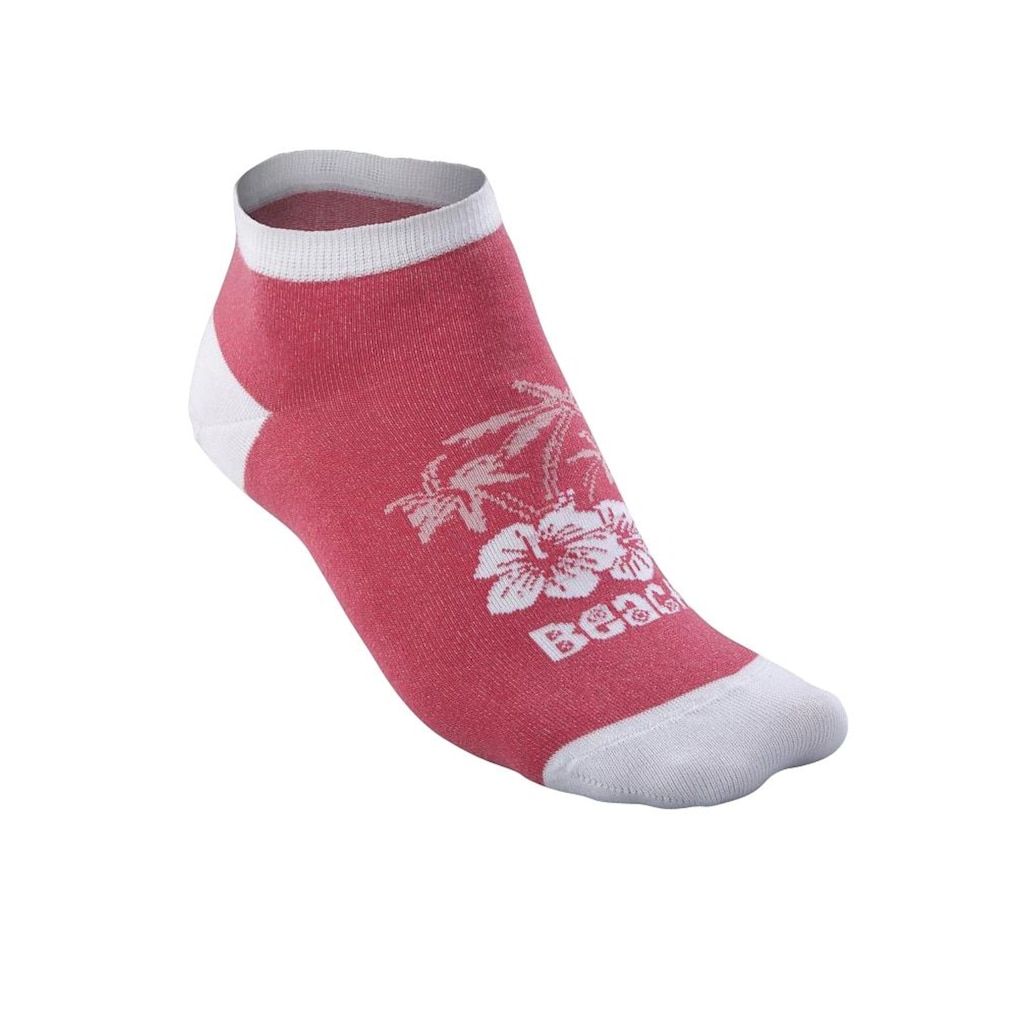 H.I.S Sneakersocken, (Packung, 5 Paar), im farbenfrohen Hawaii Design