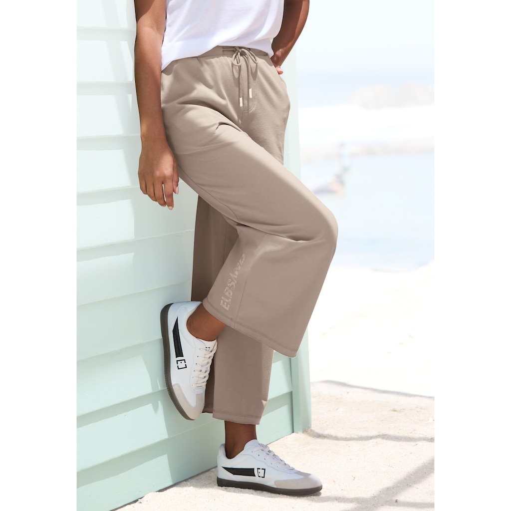 Elbsand 7/8-Hose, aus Sweatware mit weitem Bein