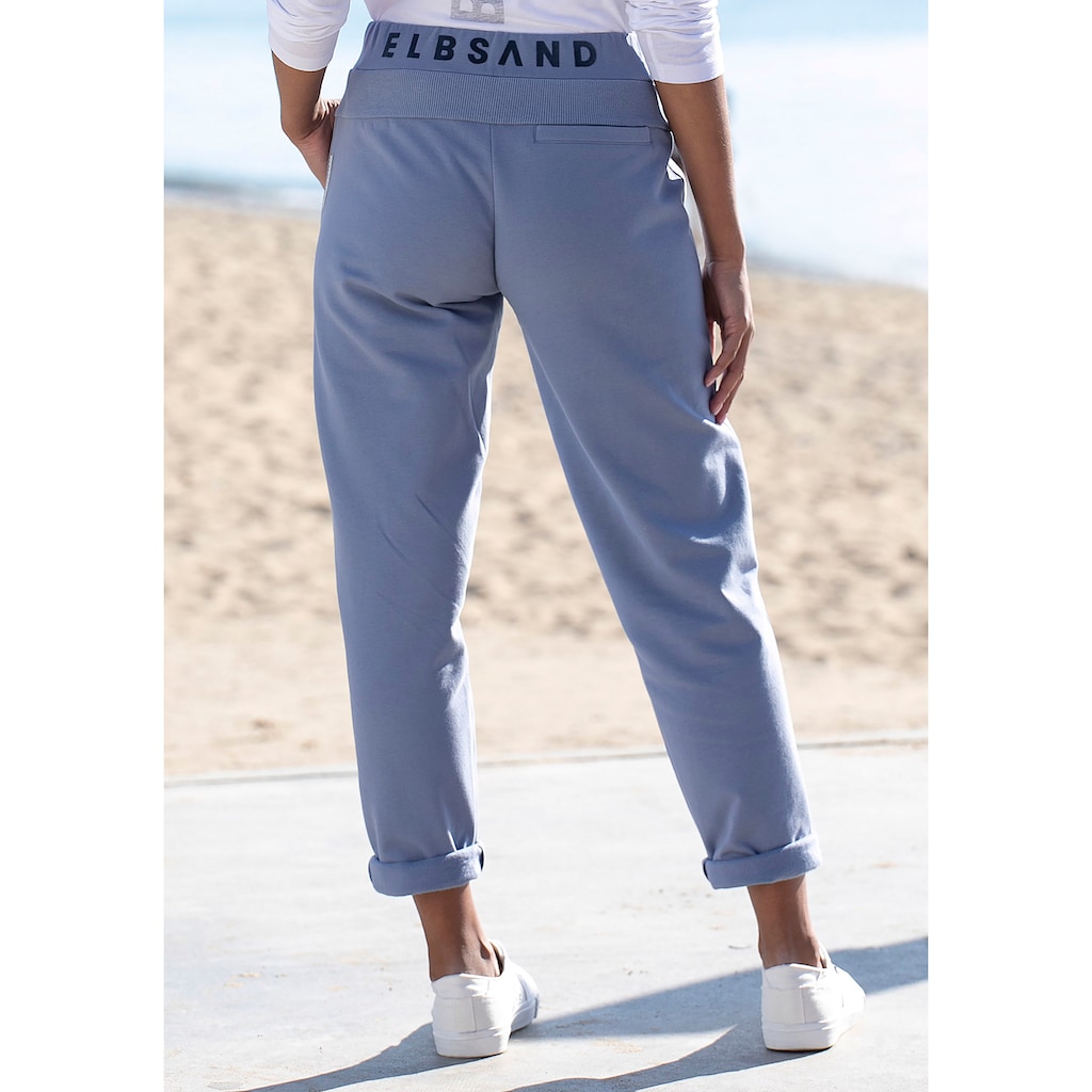 Elbsand Sweathose »Brinja«, mit Logoprint am Bund und Taschen, Jogginghose, Relaxhose