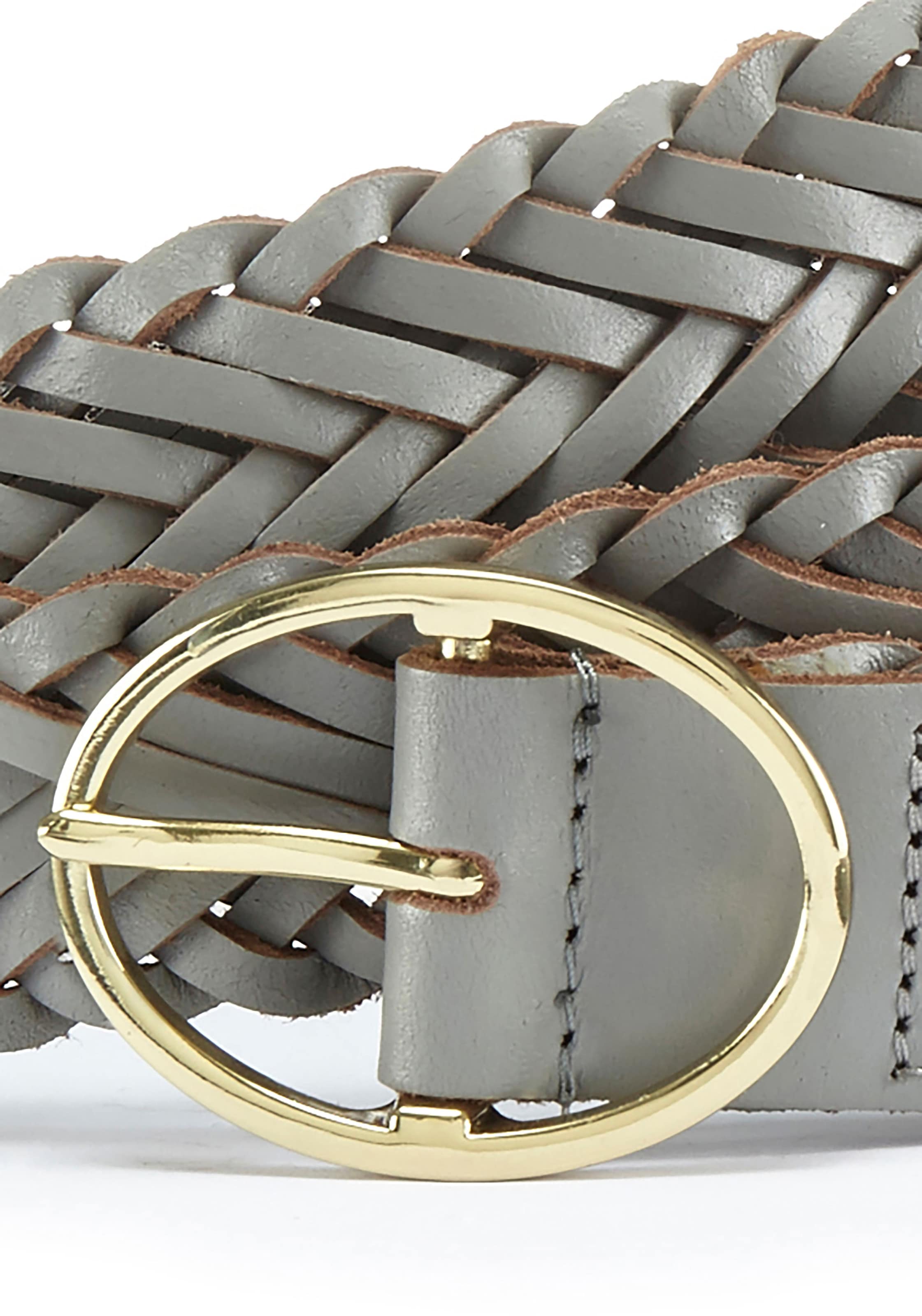 LASCANA Ledergürtel »Hüftgürtel, Flechtgürtel, Anzuggürtel, Hosengürtel, Gürtel« aus Leder im klassischen Look für Jeans & Kleider