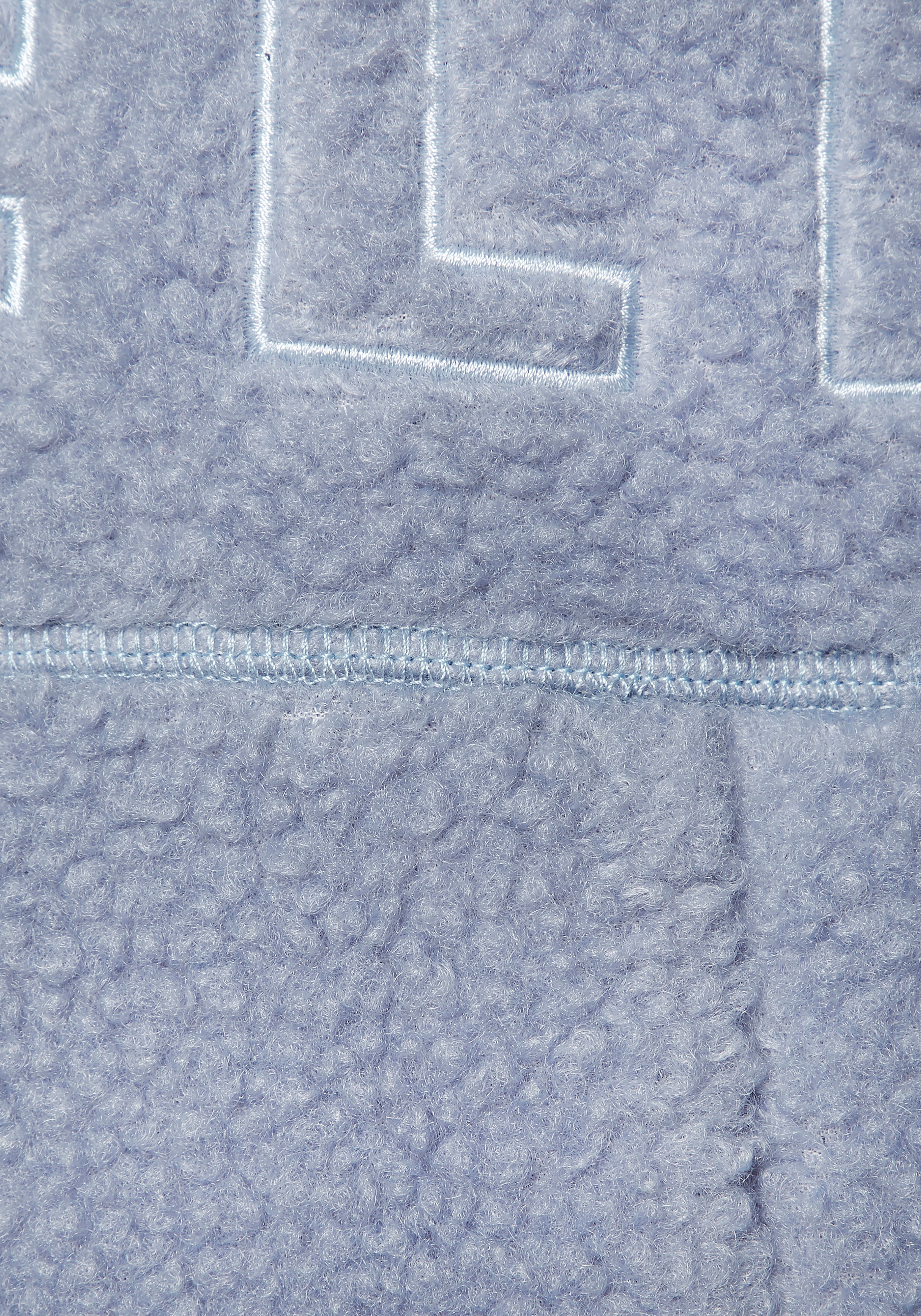 Elbsand Fleeceweste mit grosser Schriftzug-Stickerei