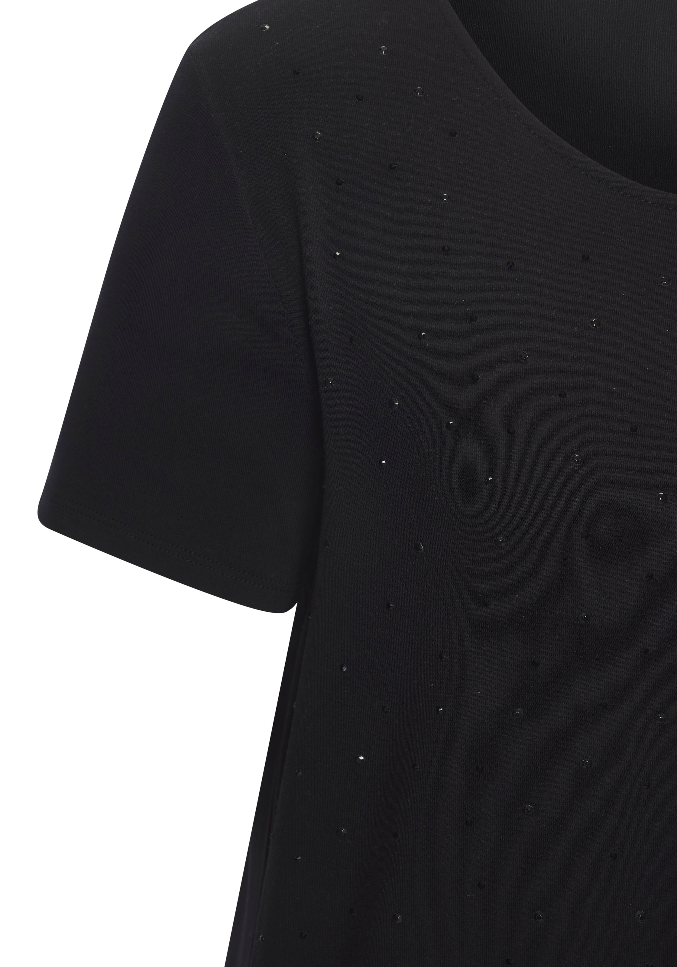 LASCANA T-shirt »mit funkelnden Strass-Steinen vorn« aus weichem Viskose-Stretch