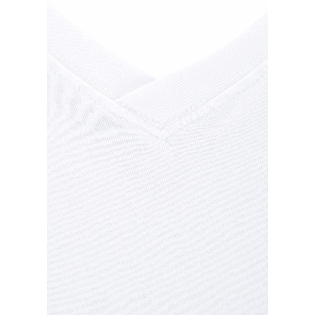 H.I.S T-Shirt, (Packung, 3 tlg.), mit V-Ausschnitt aus Baumwolle, Unterhemd, T-Shirt