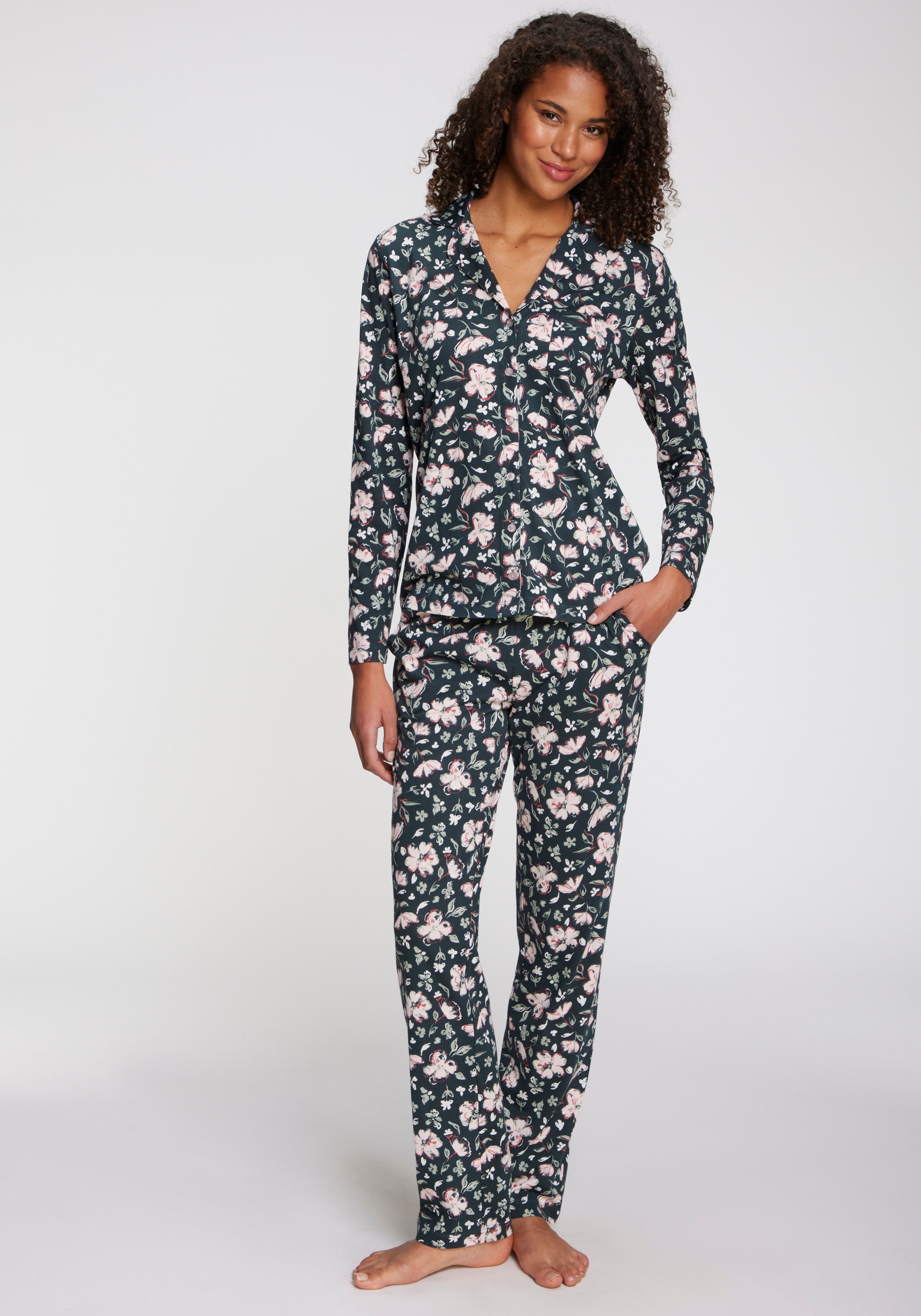 s.Oliver Pyjamahose, Schönes Allovermuster