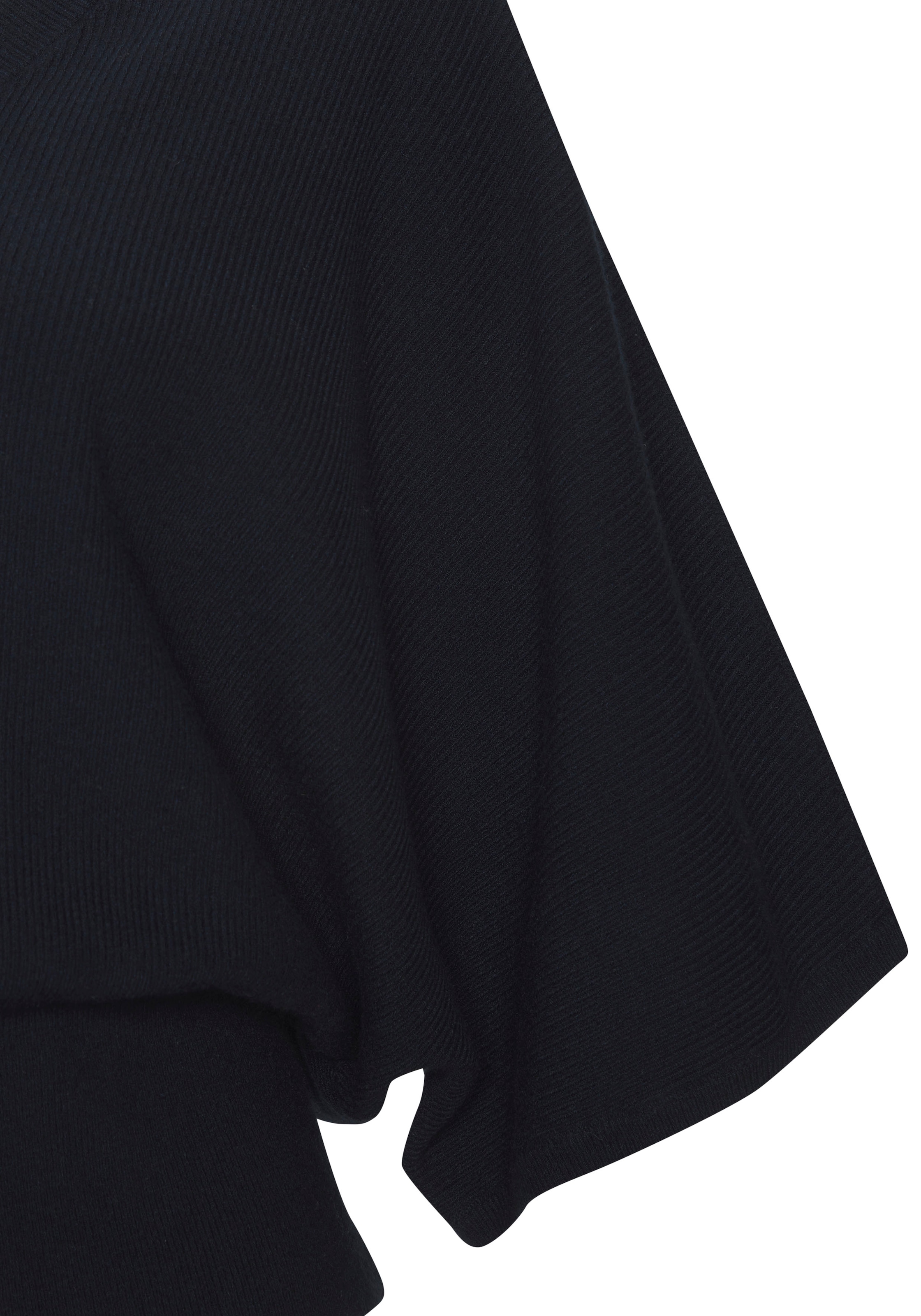Copenhagen Studios Fledermausshirt aus hochwertiger, feiner Rippe, Loungewear