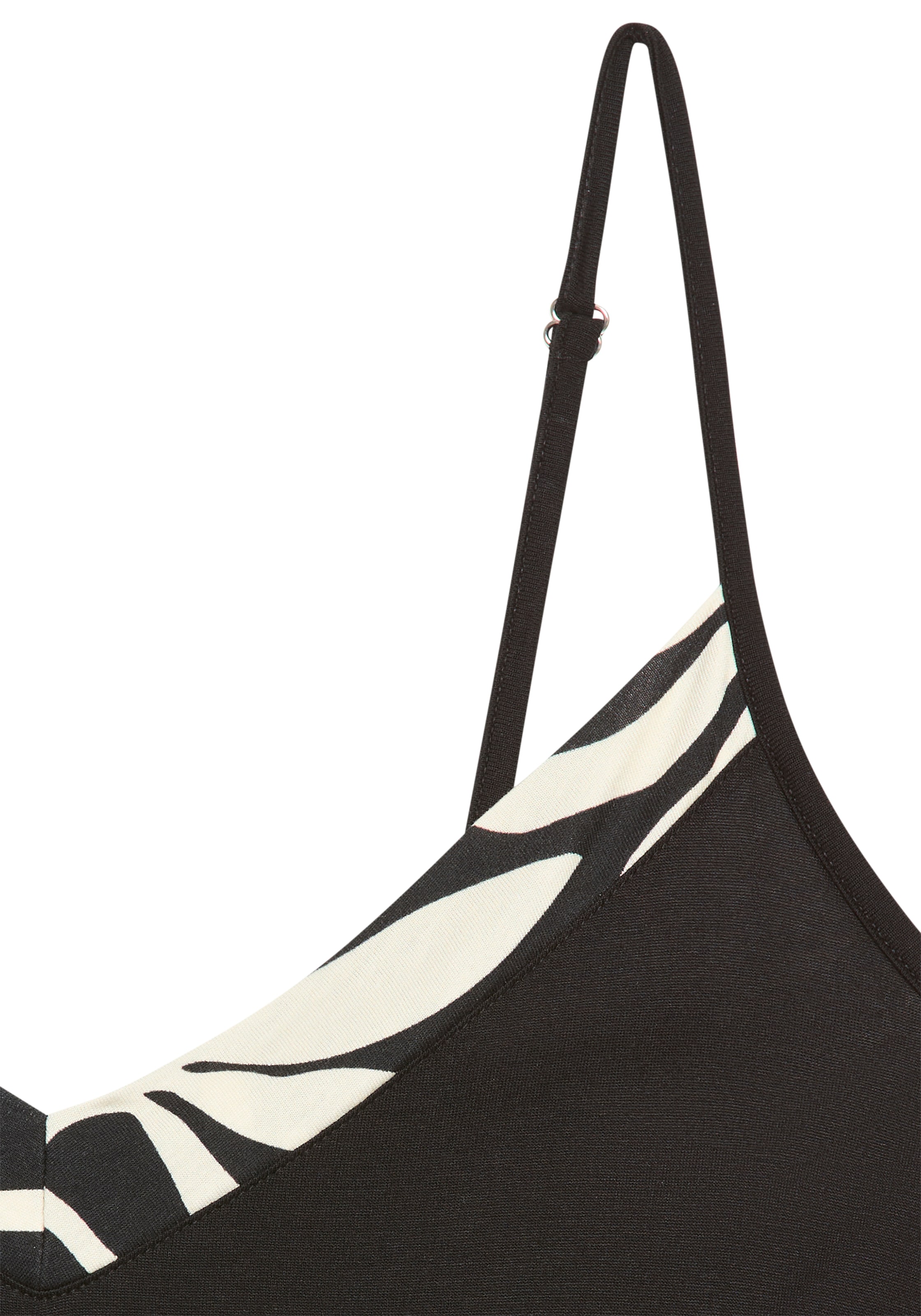 French Connection Négligé 1-teilig,  im zeitlosen Schwarz-Weiss-Look