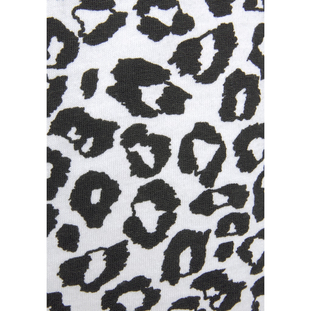 Vivance Dreams Pyjamashorts, mit Schwarz-Weiss-Druck