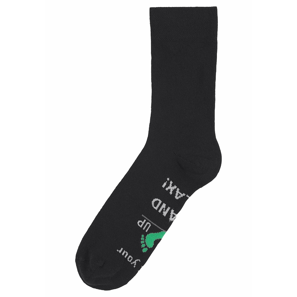 H.I.S Socken, (Packung, 3 Paar), mit Bier Print