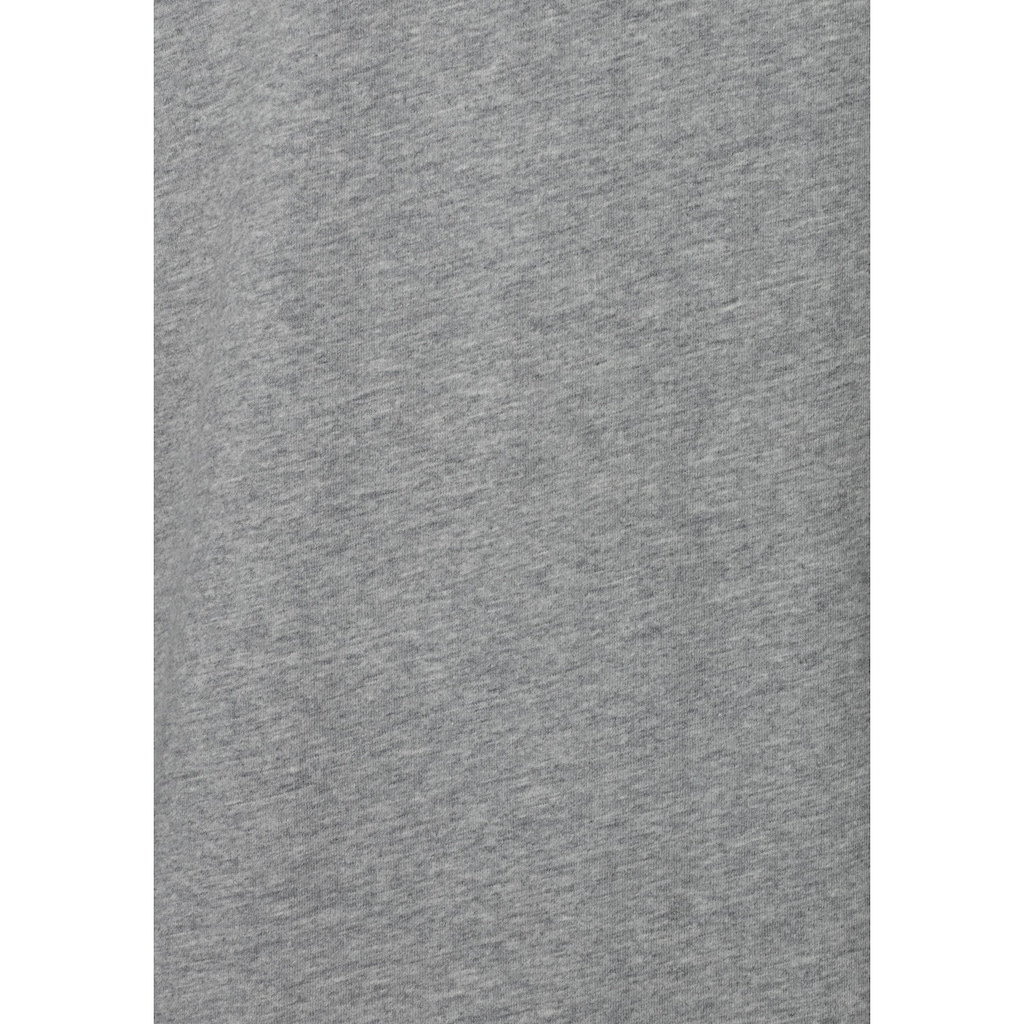 Bench. Loungewear T-Shirt, (2 tlg.), Shirt mit Logoprint, Basicshirt mit Rundhals aus reiner Baumwolle
