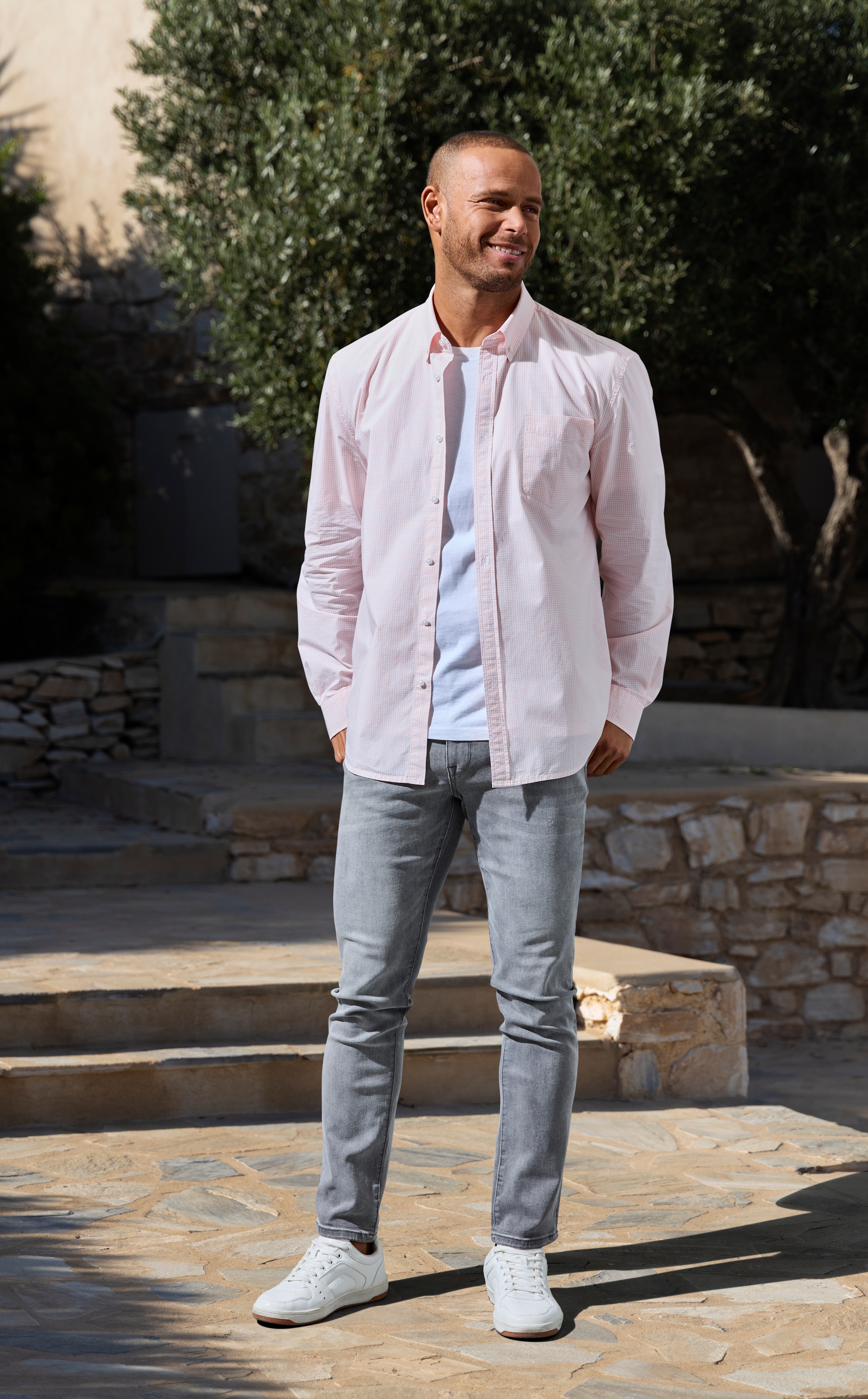 John Devin 5-Pocket-Jeans »Straight-fit Jeans« aus elastischer Denim-Qualität