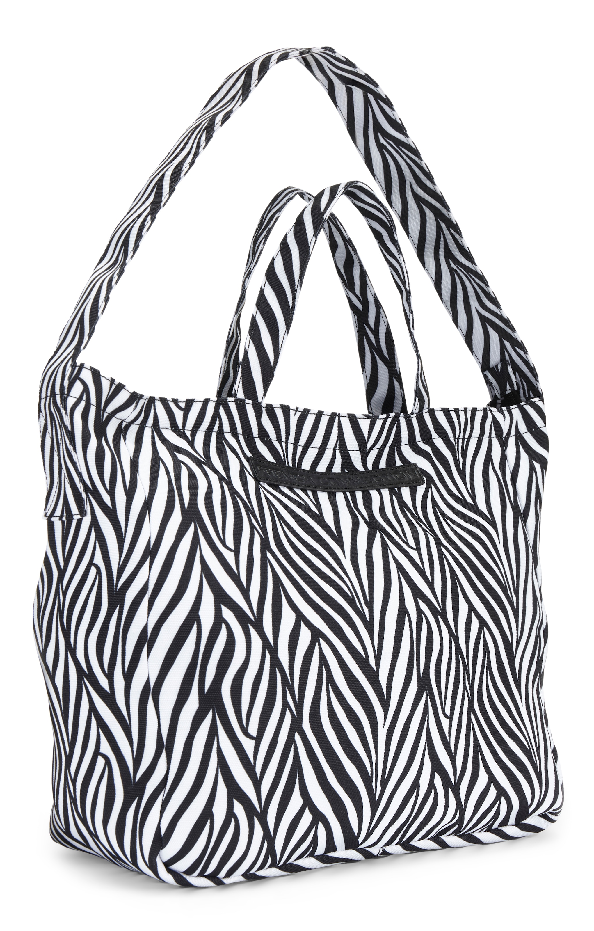 French Connection Shopper »Sommertasche, Badetasche, Schultertasche, Einkaufstasche, Tragetasche« Strandtasche, Handtasche im Animal-Look mit zwei Henkellängen VEGAN