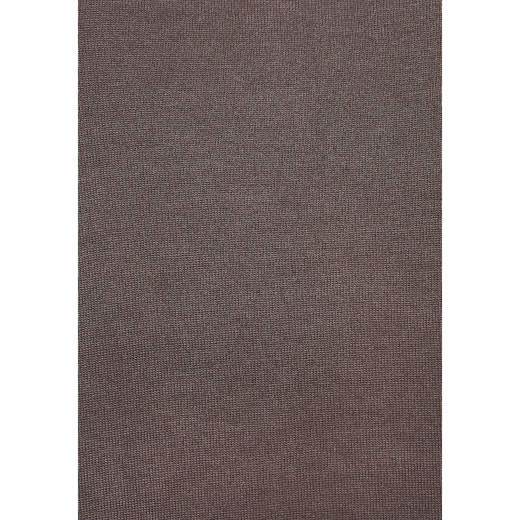 LASCANA Kurzarmshirt, mit Rundhalsausschnitt, Jerseyware, Ärmelaufschlag, Basic