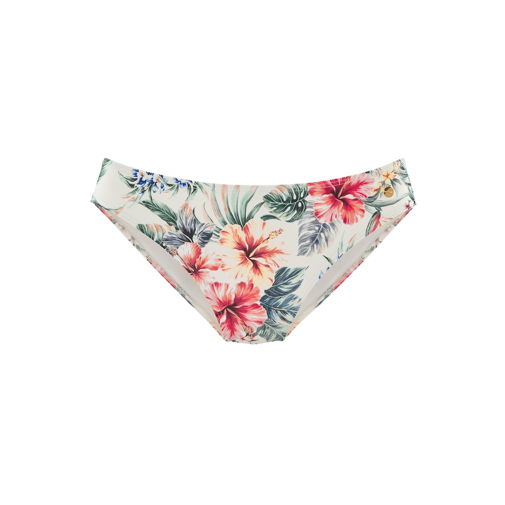 LASCANA Bikini-Hose »Salsa«, mit normalem Schnitt und tollem Blumenprint