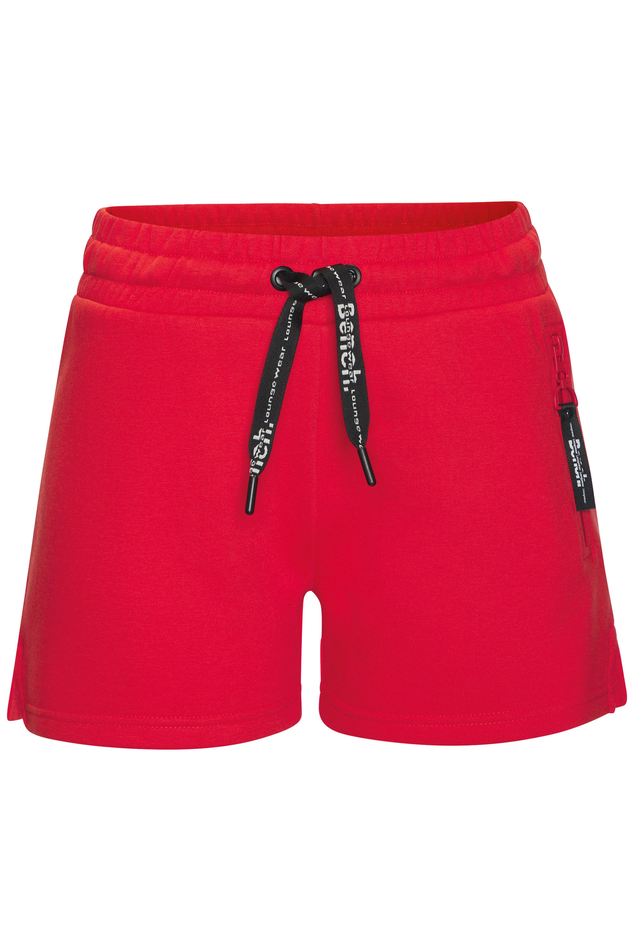 Bench. Loungewear Sweatshorts  mit seitlichen Schlitz und Reissverschlusstaschen, Loungewear
