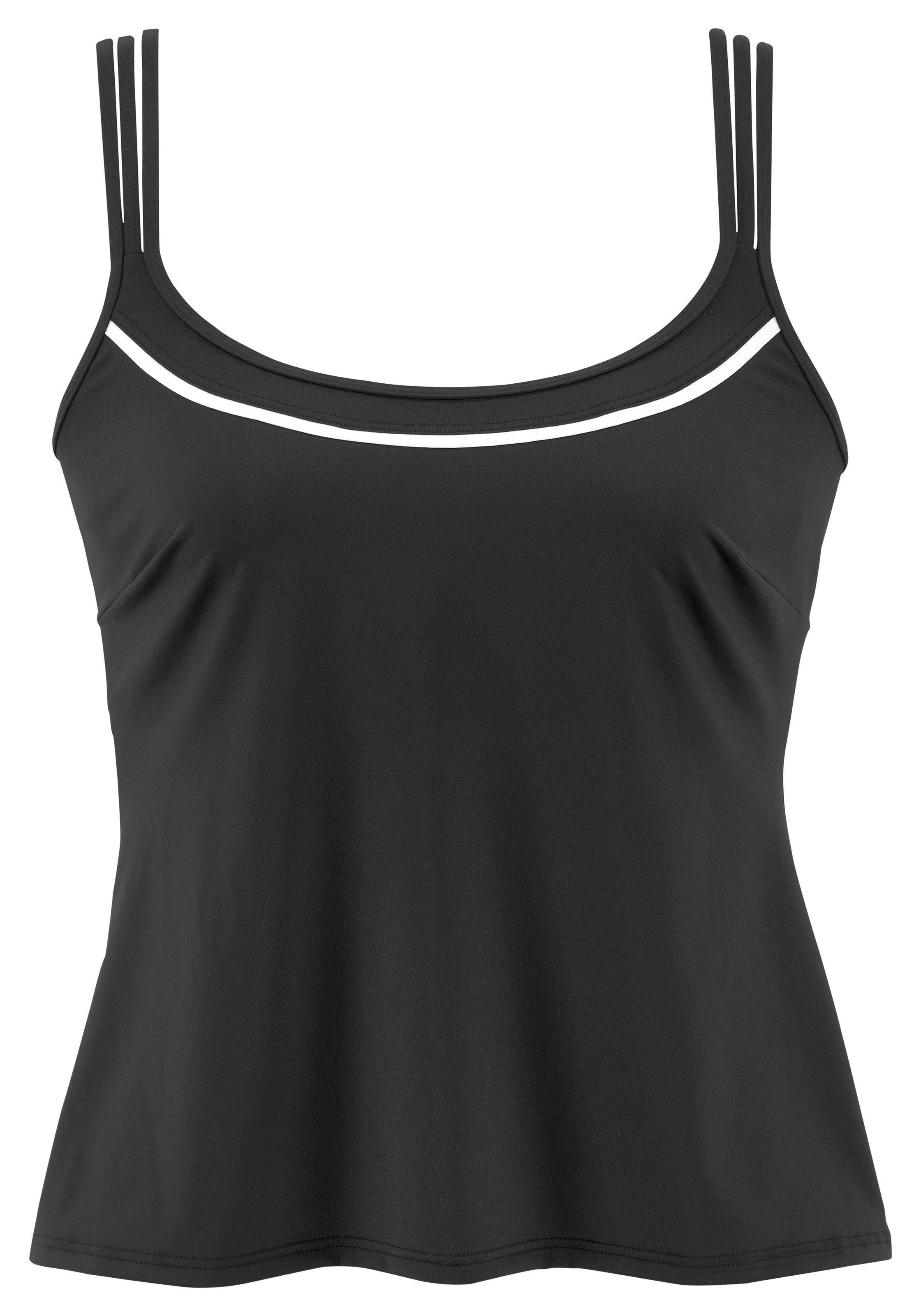 Vivance Bügel-Tankini-Top "Lorena" mit kontrastfarbenem Piping und Shaping-Effekt