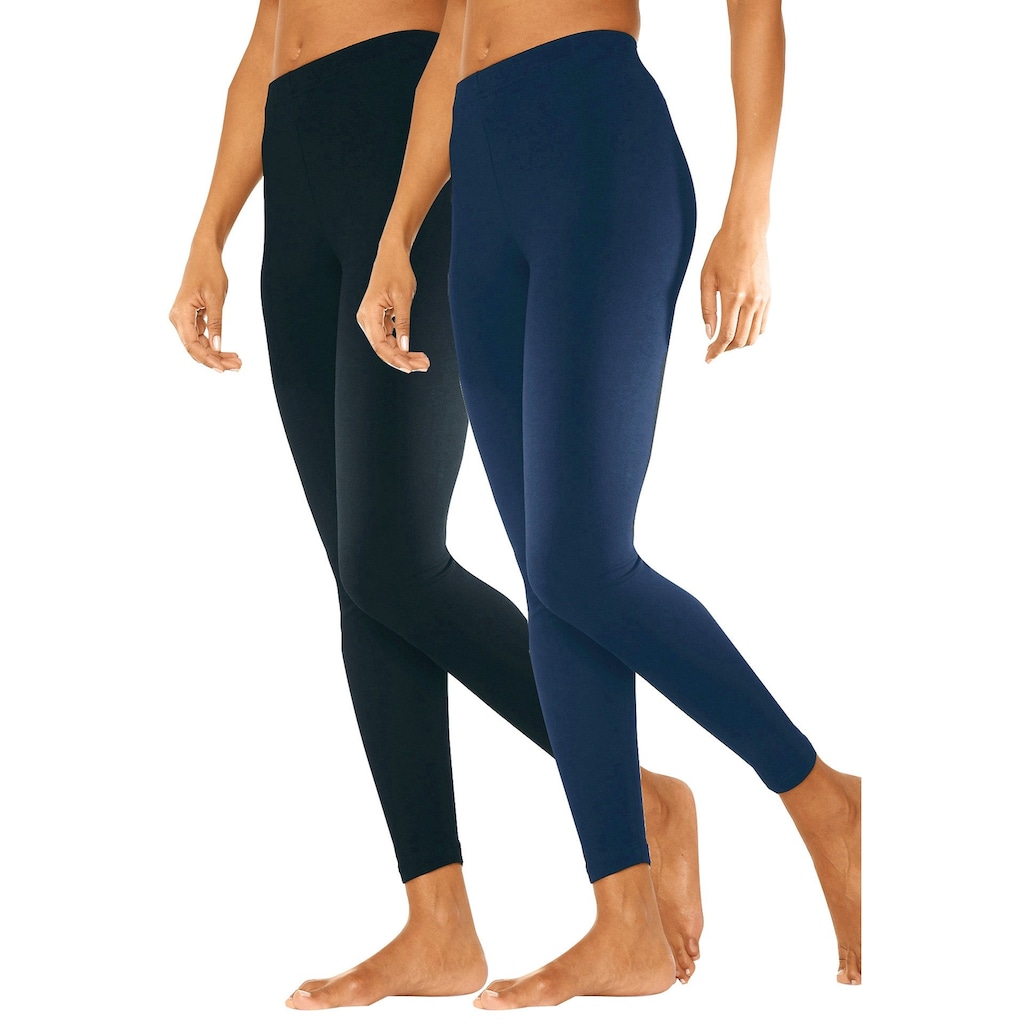 Vivance active Leggings, (2er-Pack), mit Gummibund, Loungewear