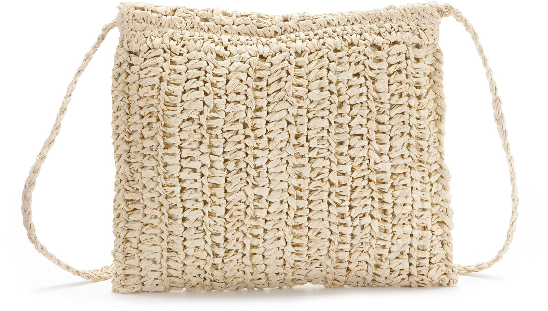 Vivance Umhängetasche »Minibag«, Strandtasche, Schultertasche, Handtasche in Bast-Optik, Crossbody Bag