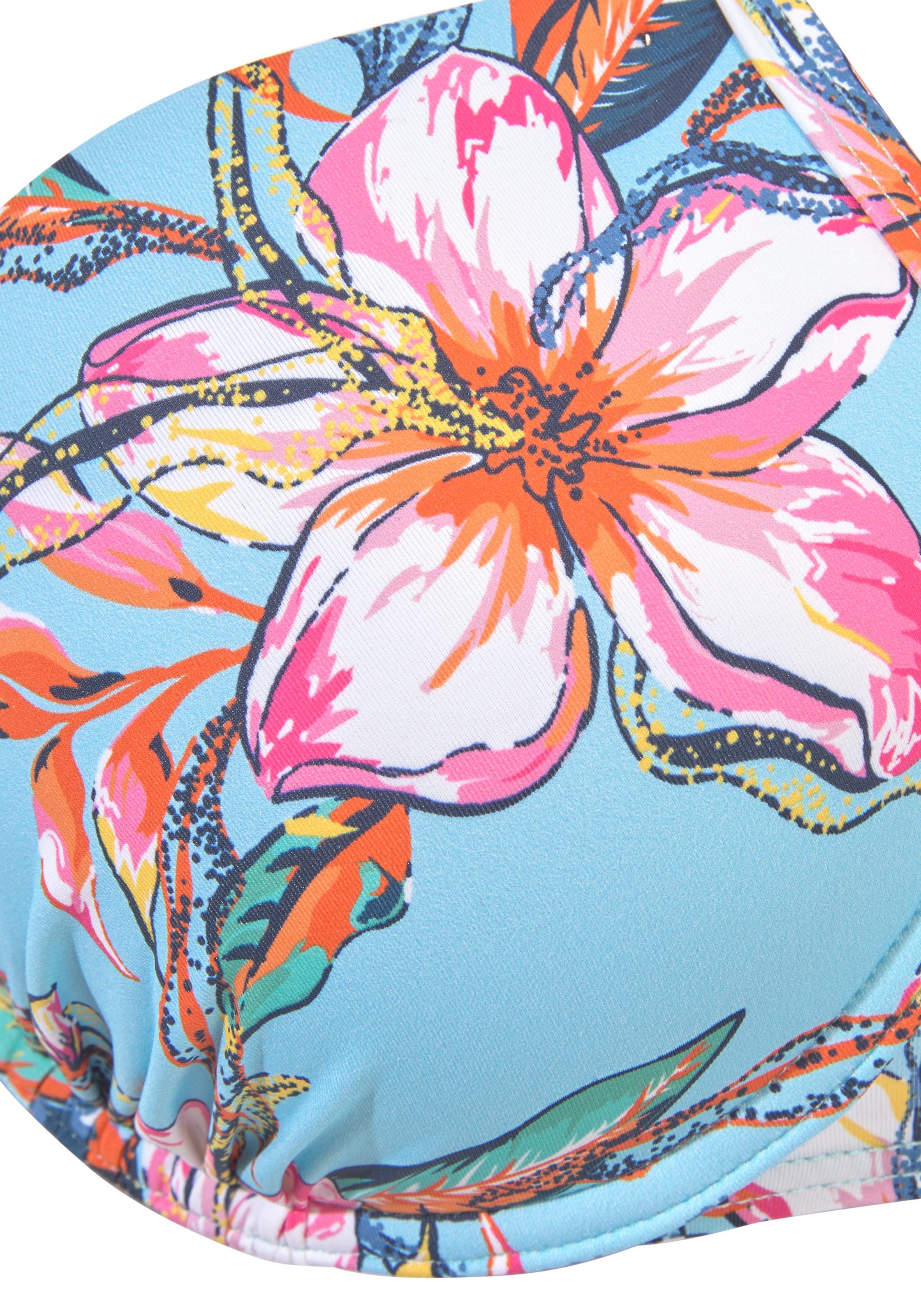 LASCANA Push-Up-Bikini-Top »Malia«, mit tropischem Print