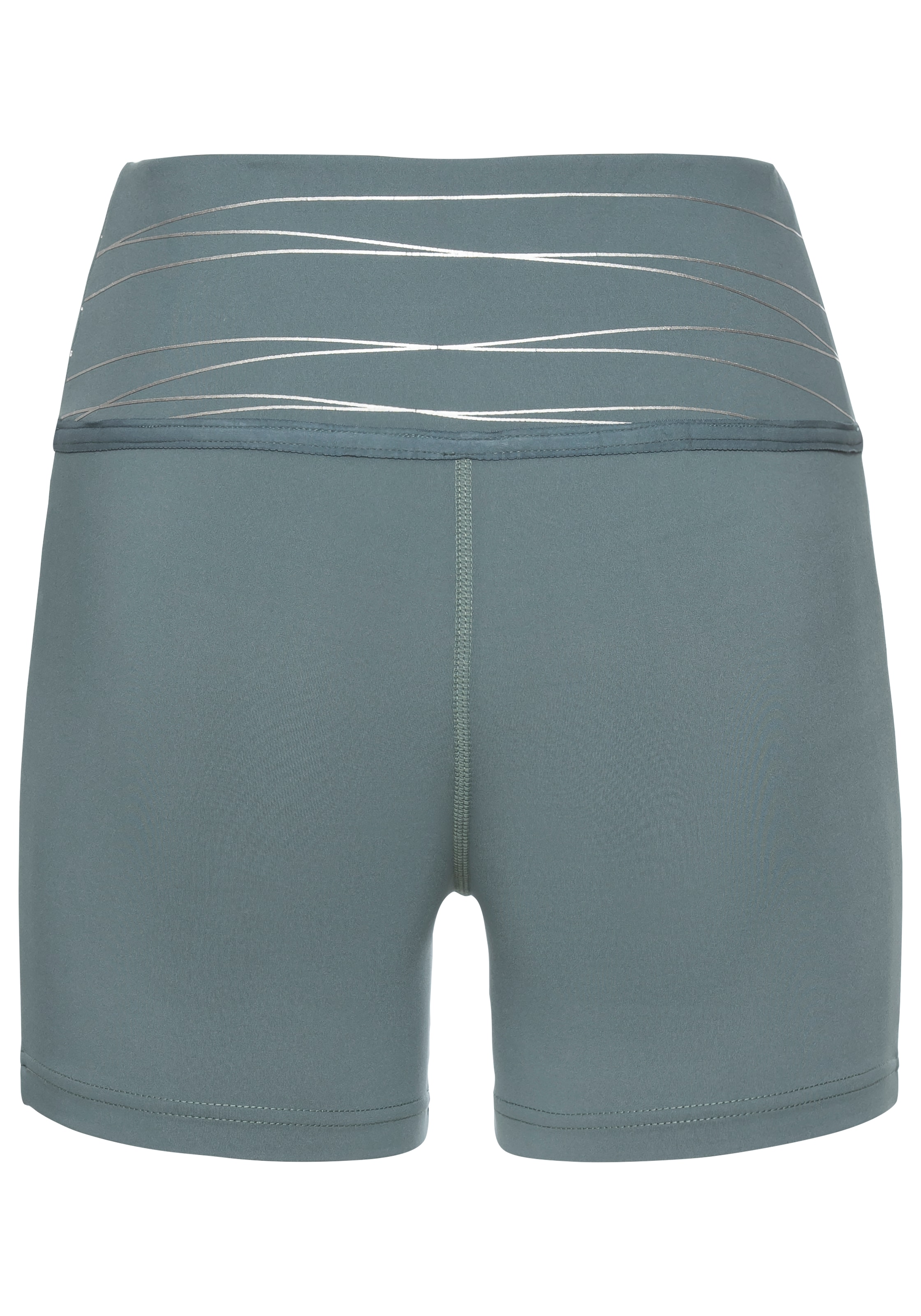 Vivance active Shorts, Sportshorts mit breiten Bündchen und Druck
