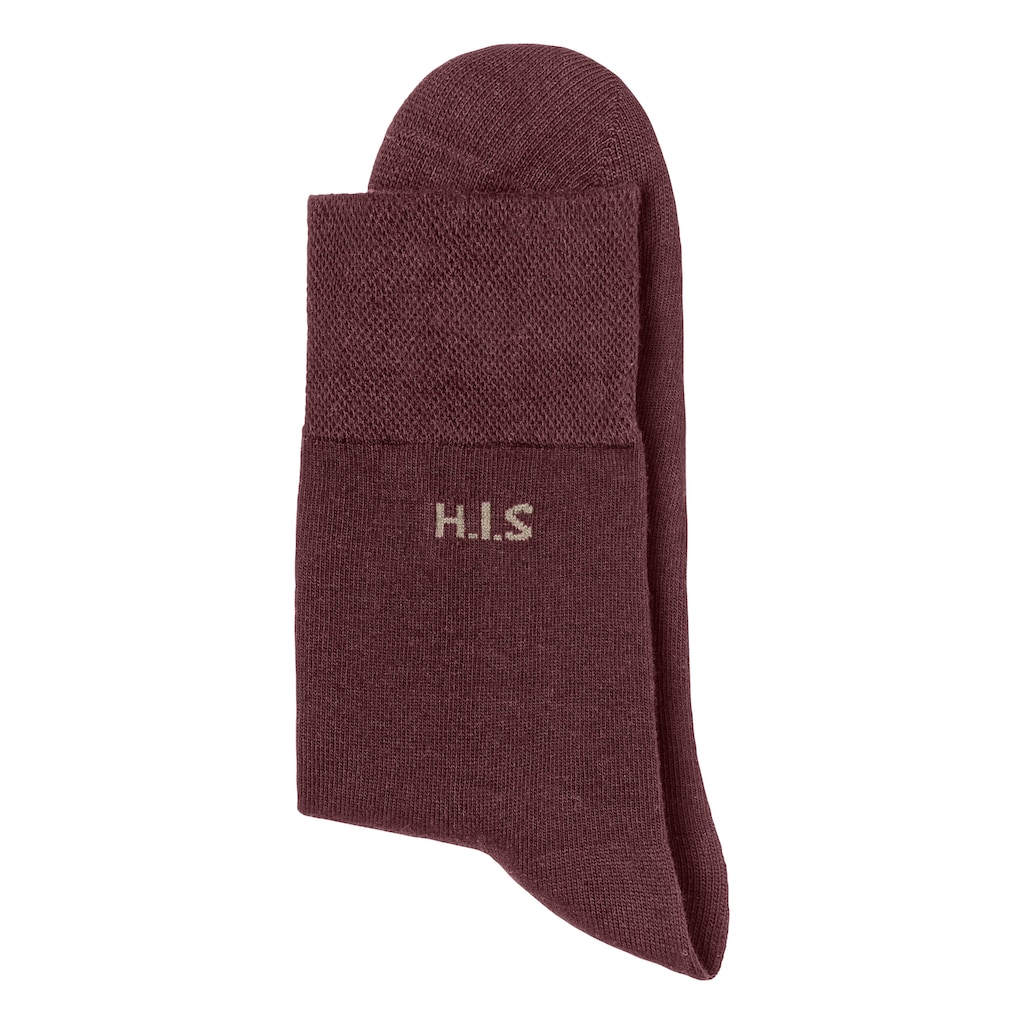 H.I.S Socken, (Packung, 12 Paar), ohne einschneidendes Gummi