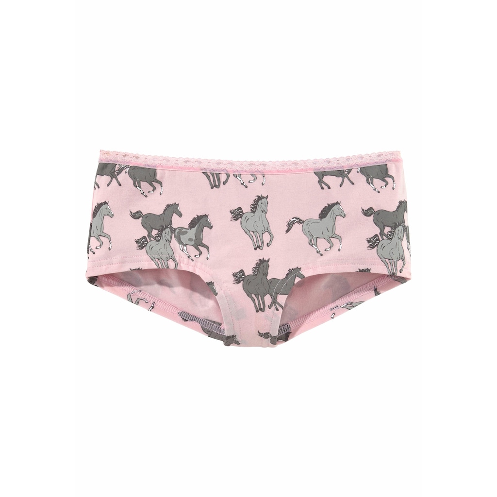 petite fleur Panty, (Packung, 3 St.), mit Pferde-Druck
