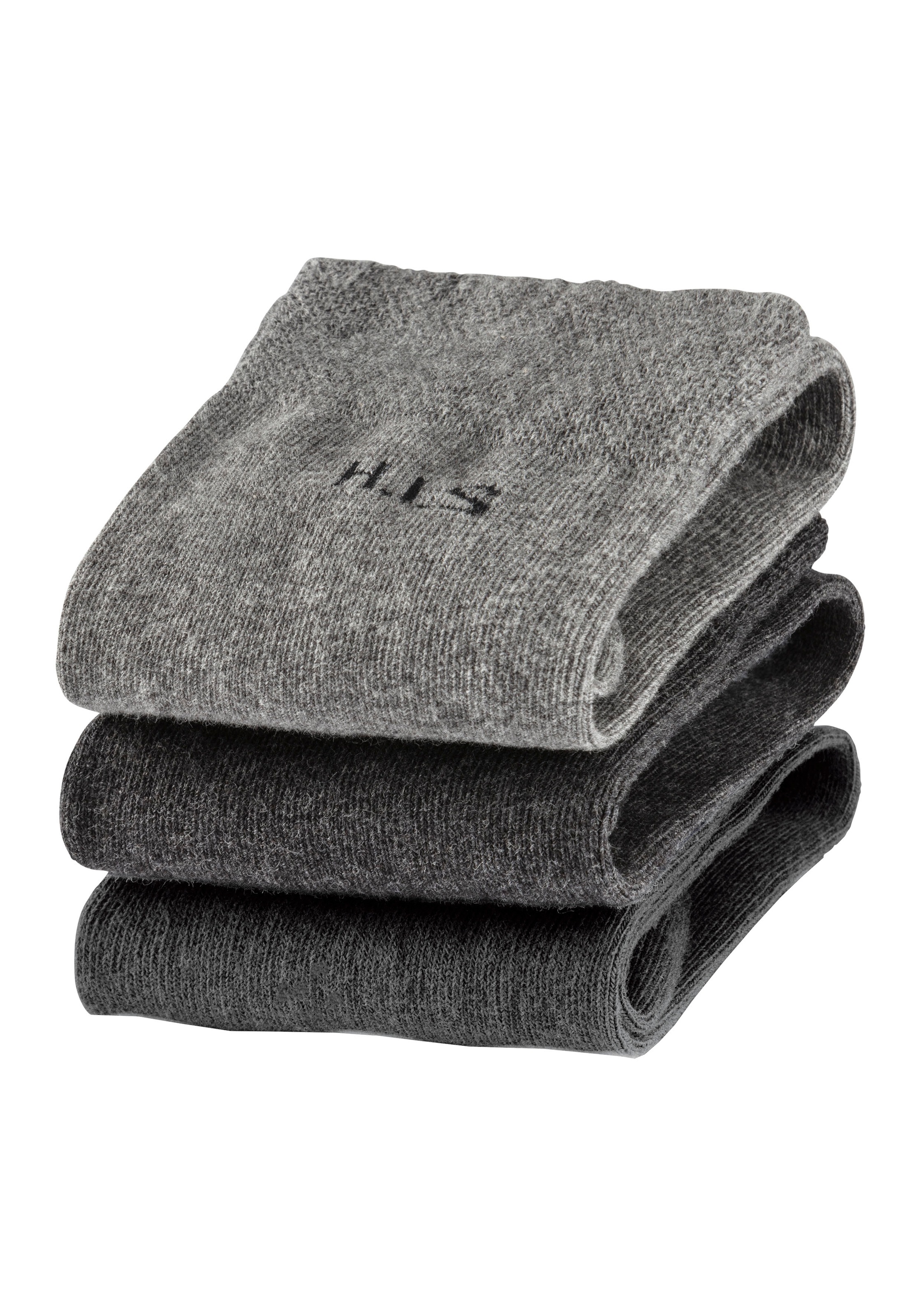 H.I.S Kniestrümpfe Packung, 3 Stk. tlg. mit druckfreiem Bündchen