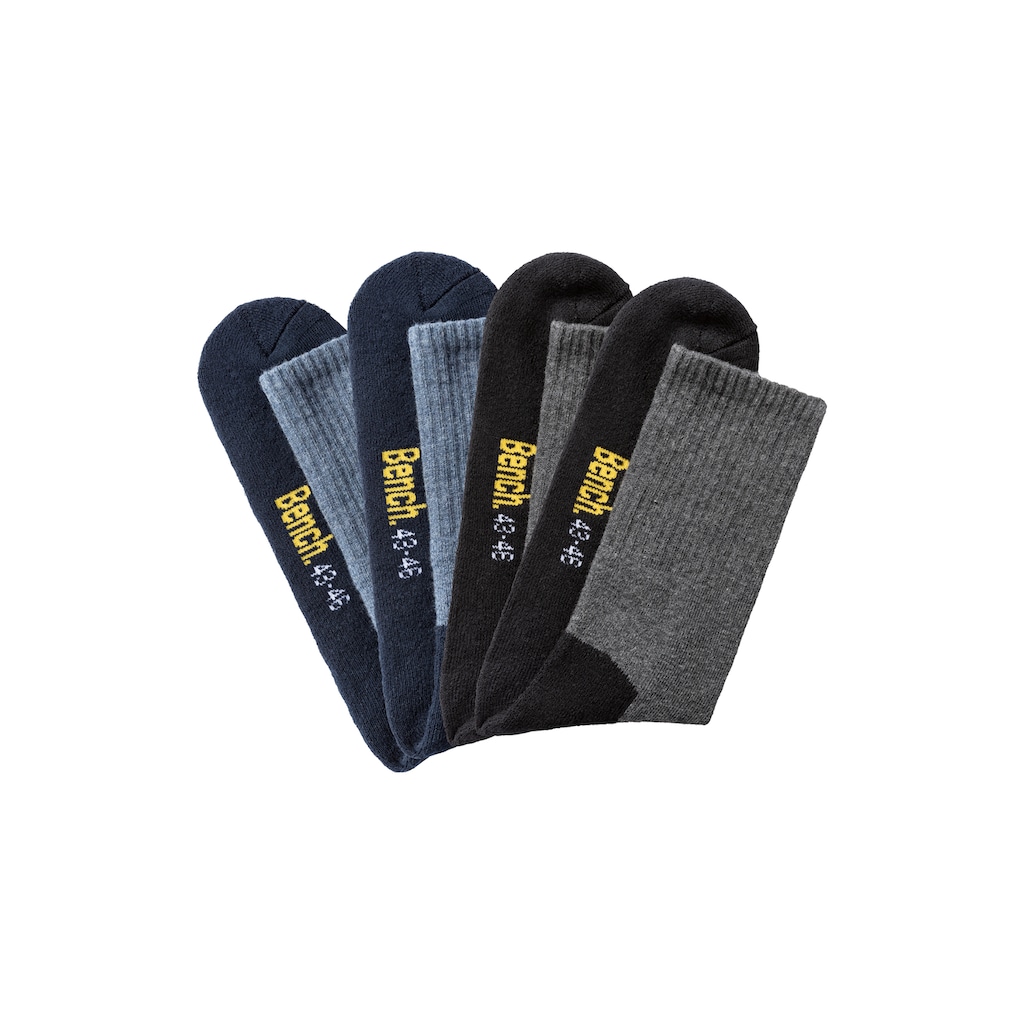 Bench. Tennissocken, (Packung, 4 Paar), mit Fussfrottee