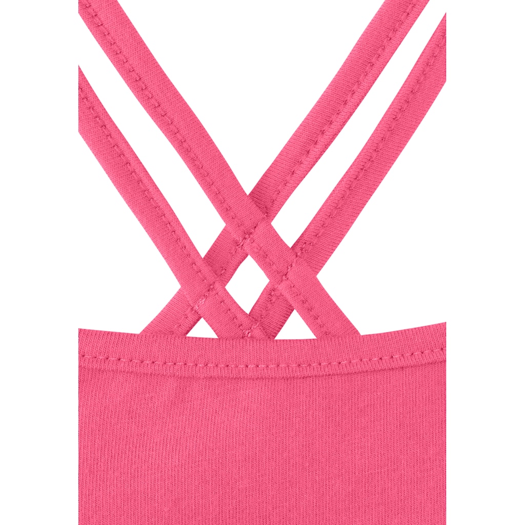 Bench. Bustier, uni und allover bedruckt in einer Packung