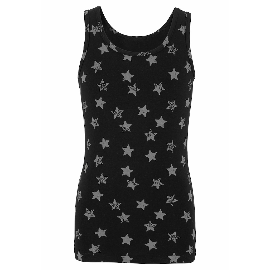 Vivance Unterhemd, (Packung, 2 St.), mit Sternendruck, Tanktop